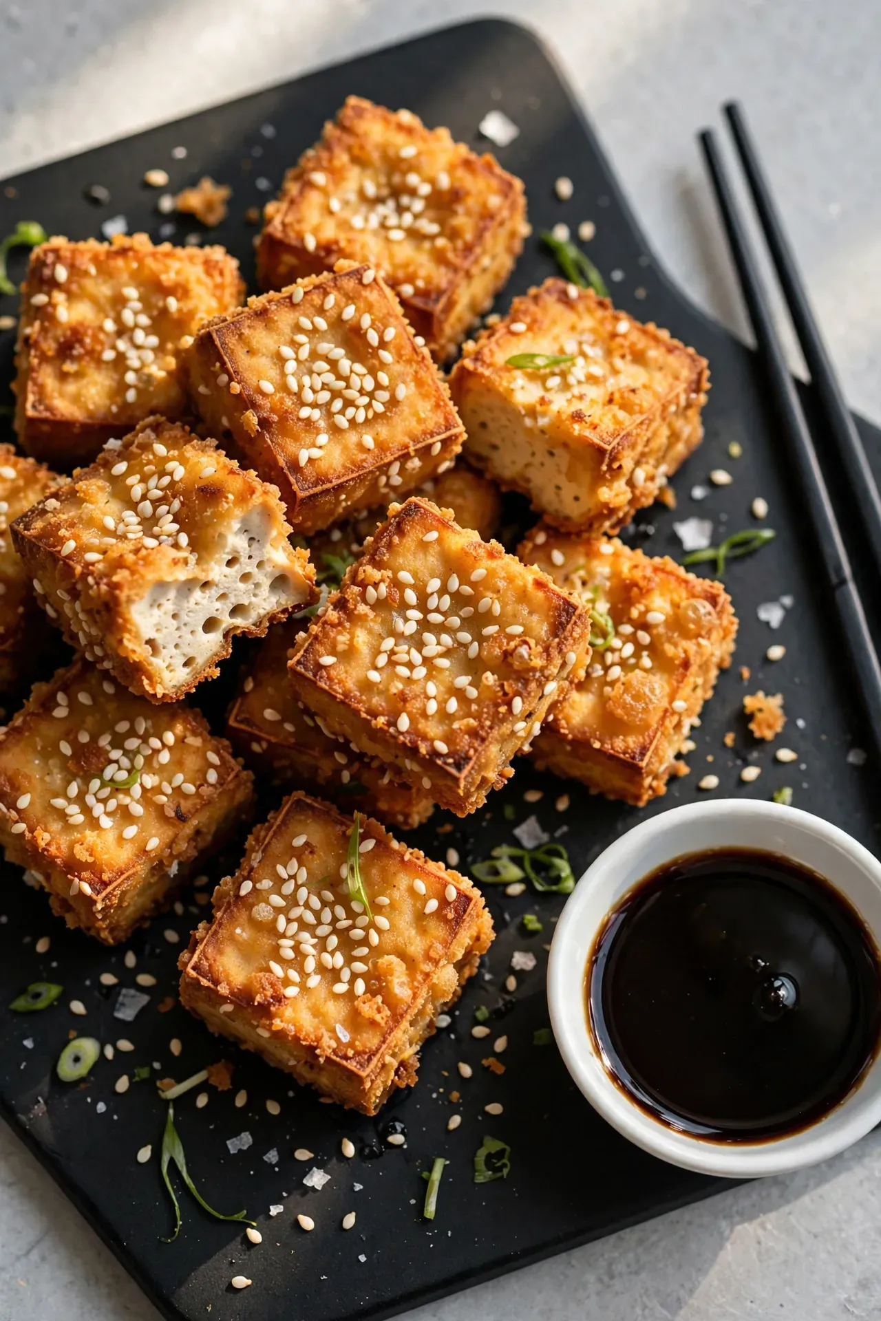 Crispy Sesame Tofu Bites