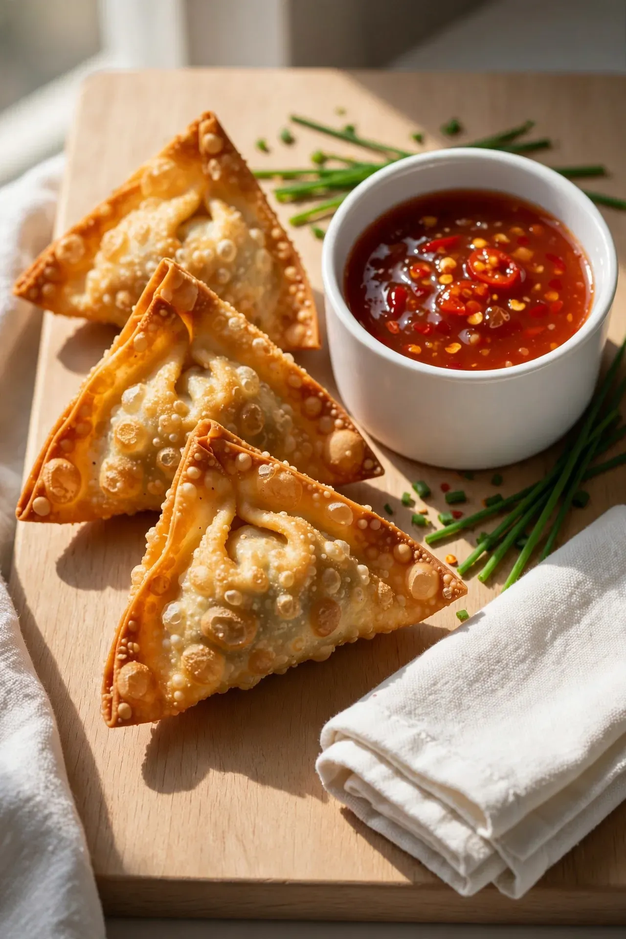 Spinach Artichoke Wontons