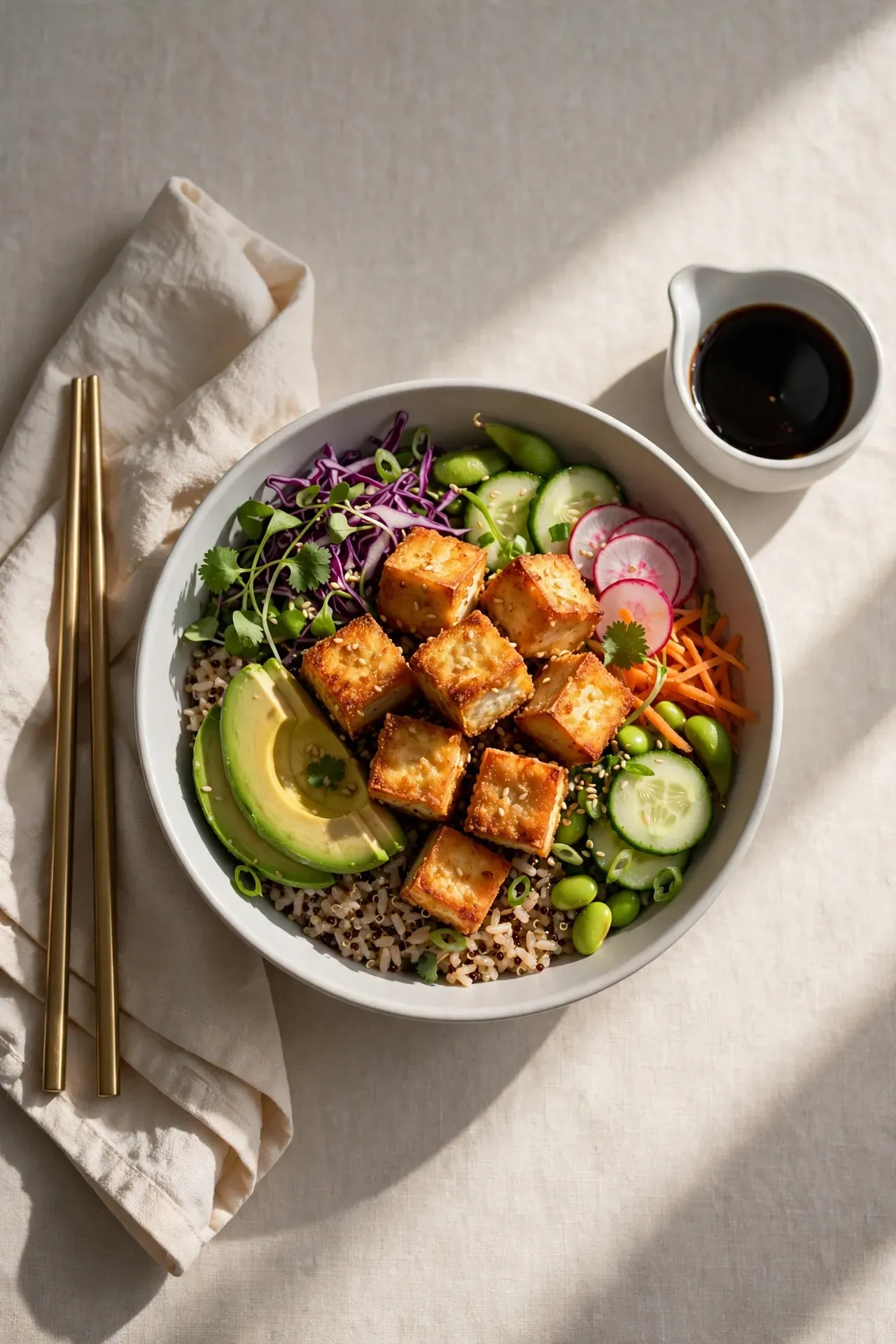 Crispy Baked Tofu Bowl