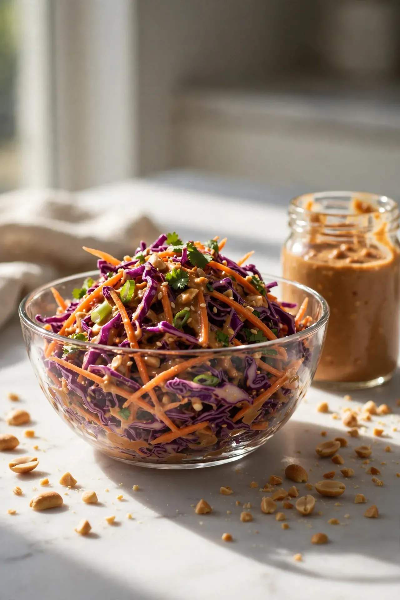 Crunchy Thai Peanut Slaw