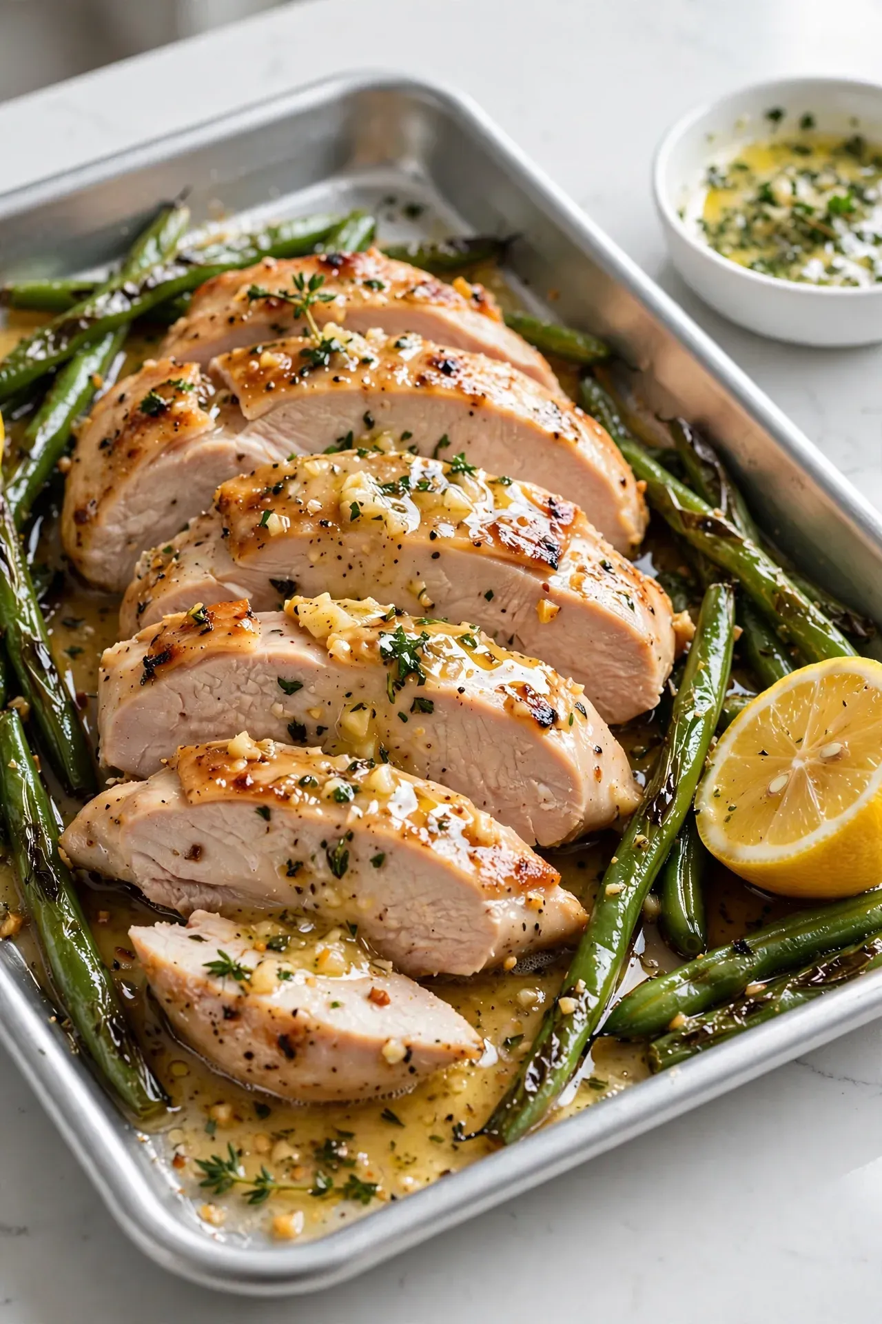 Garlic Butter Chicken and Green Beans