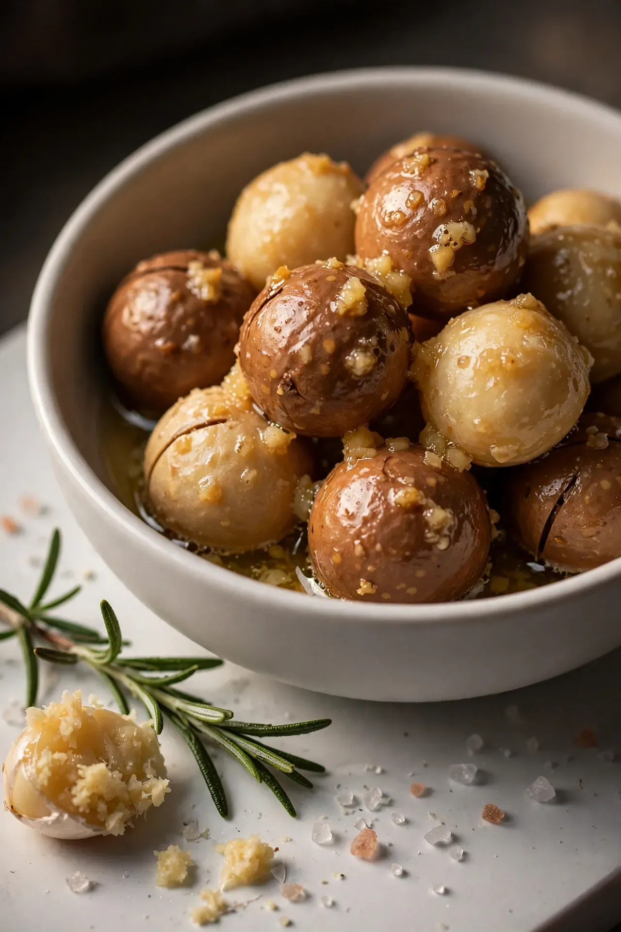 Garlic Butter Macadamia Nuts