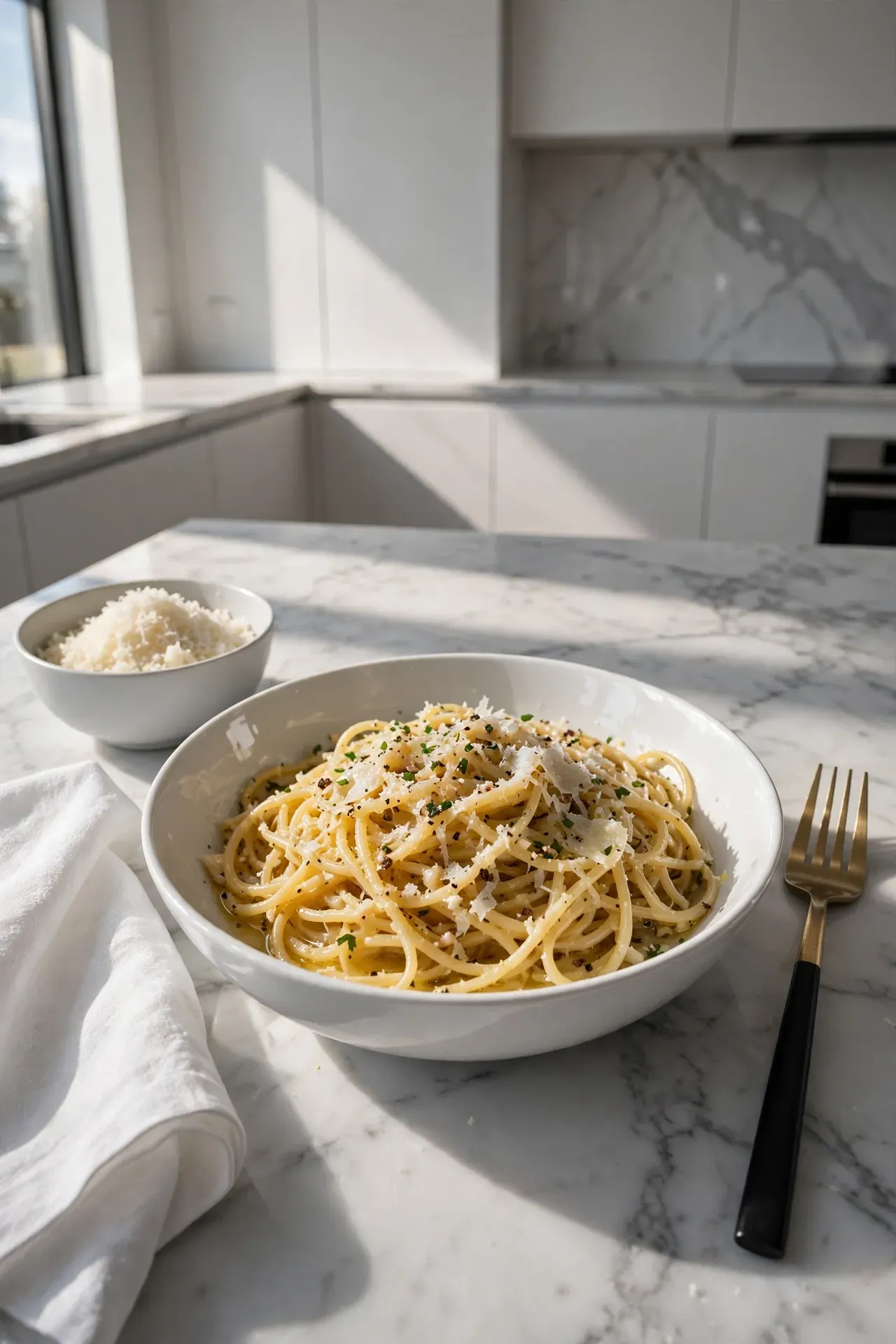 Garlic Butter Parmesan Noodles