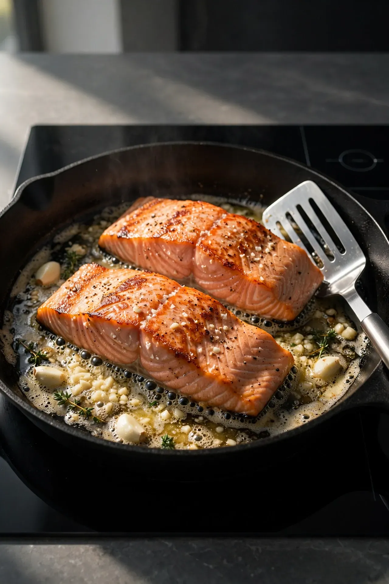 Skillet Garlic Butter Salmon