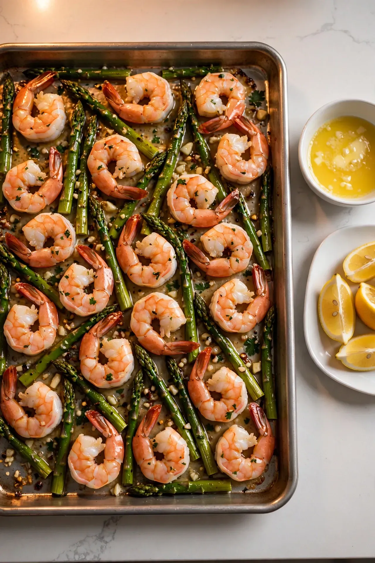 Garlic Butter Shrimp Bake