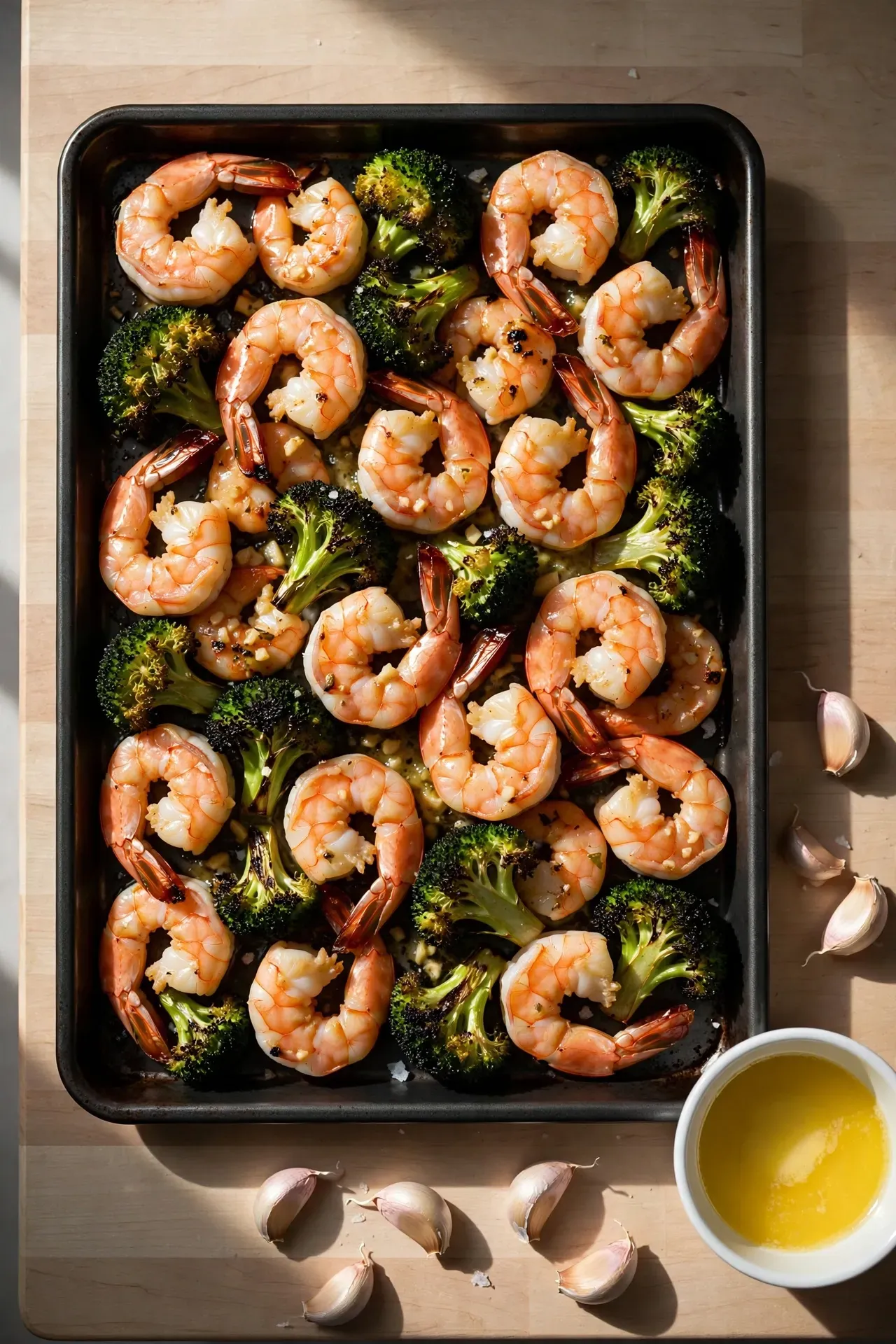 Garlic Butter Shrimp and Broccoli