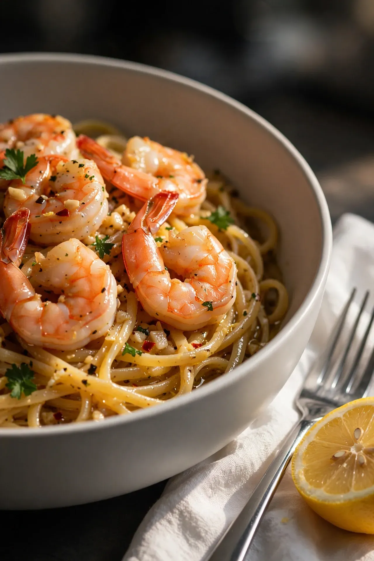 Garlic Butter Shrimp Pasta