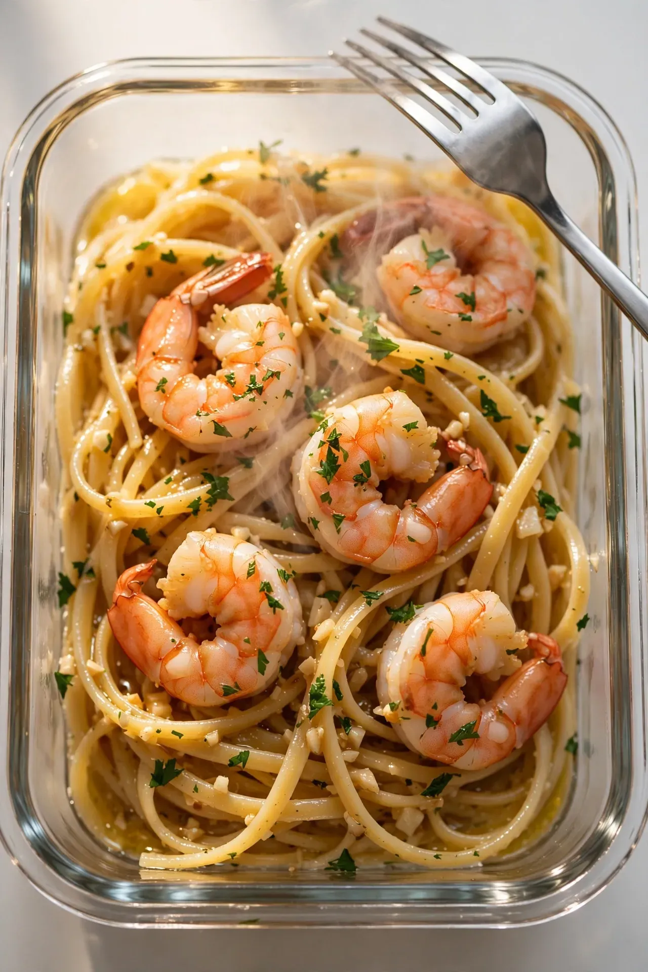 Garlic Butter Shrimp Pasta