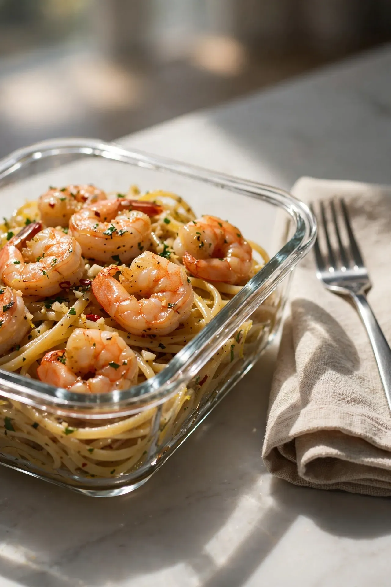 Garlic Butter Shrimp Pasta