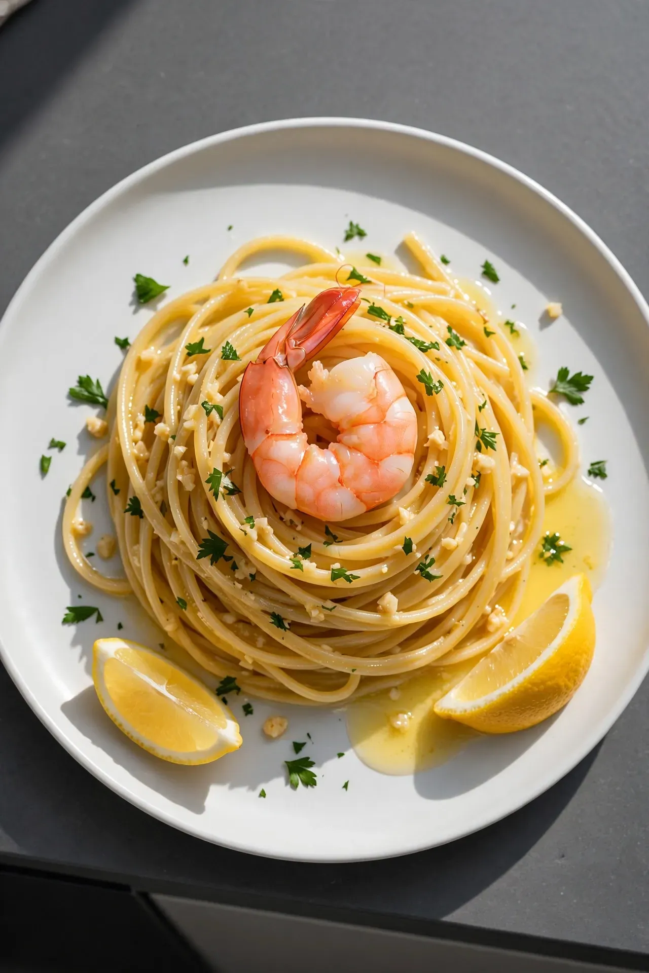 Garlic Butter Shrimp Pasta