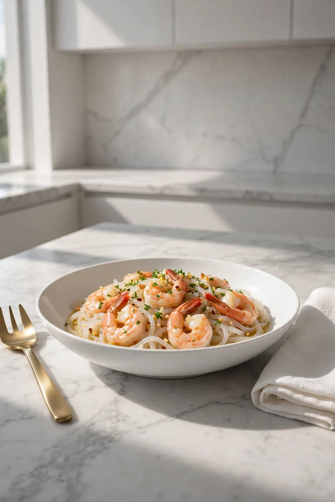 Garlic Butter Shrimp Pasta