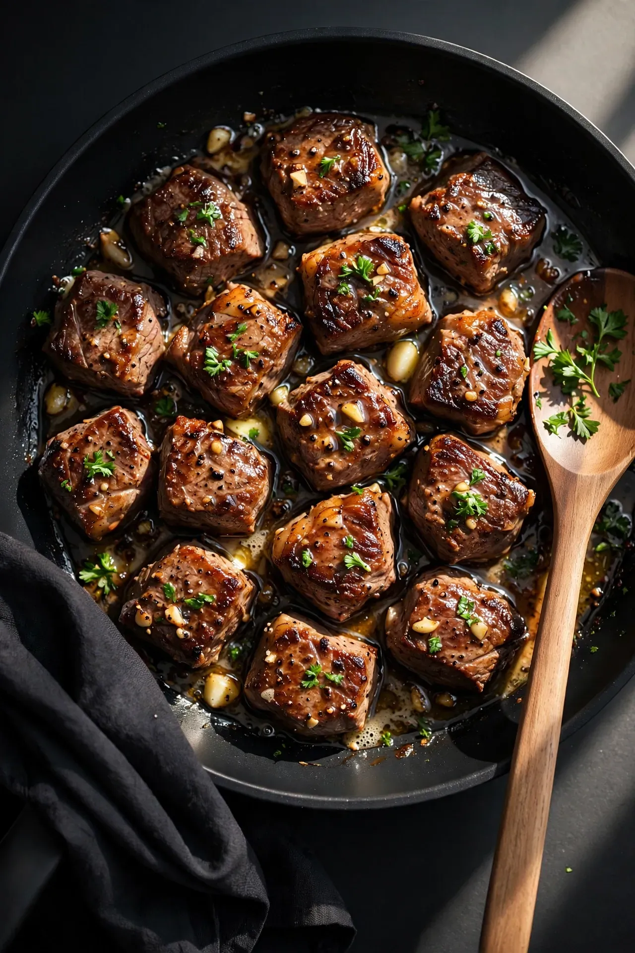 Garlic Butter Steak Bites
