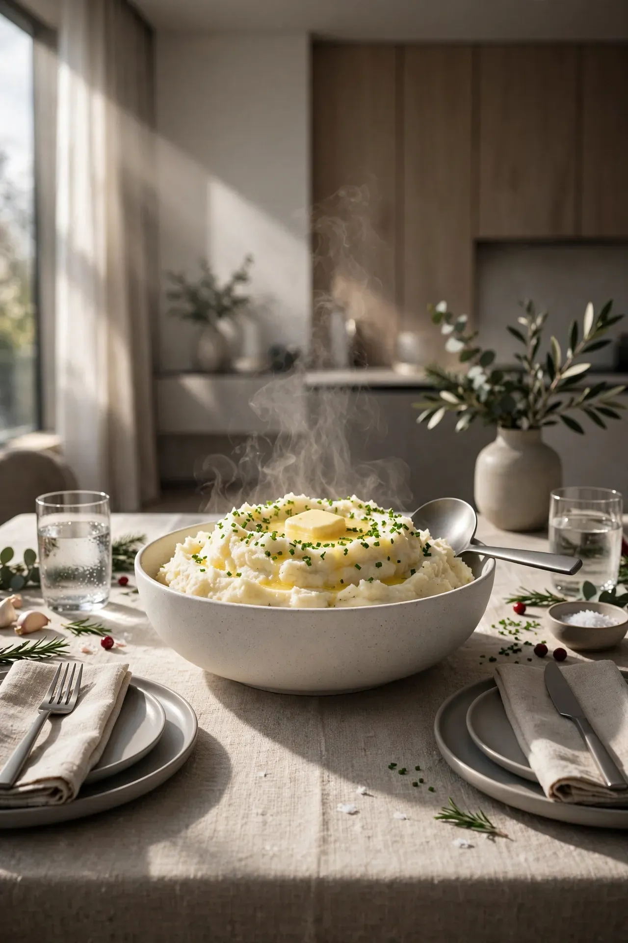 Garlic Herb Mashed Potatoes