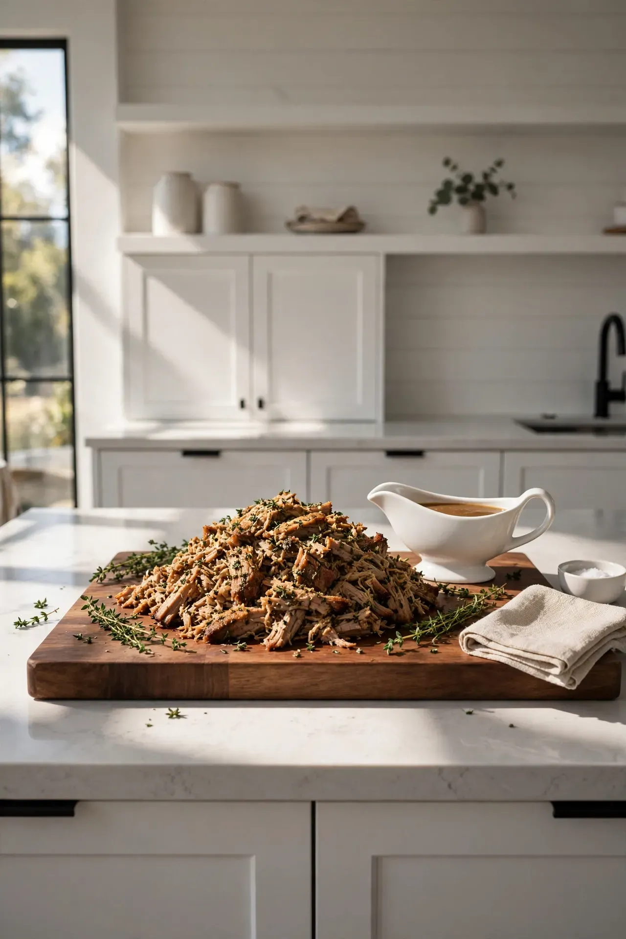 Garlic Herb Pulled Pork