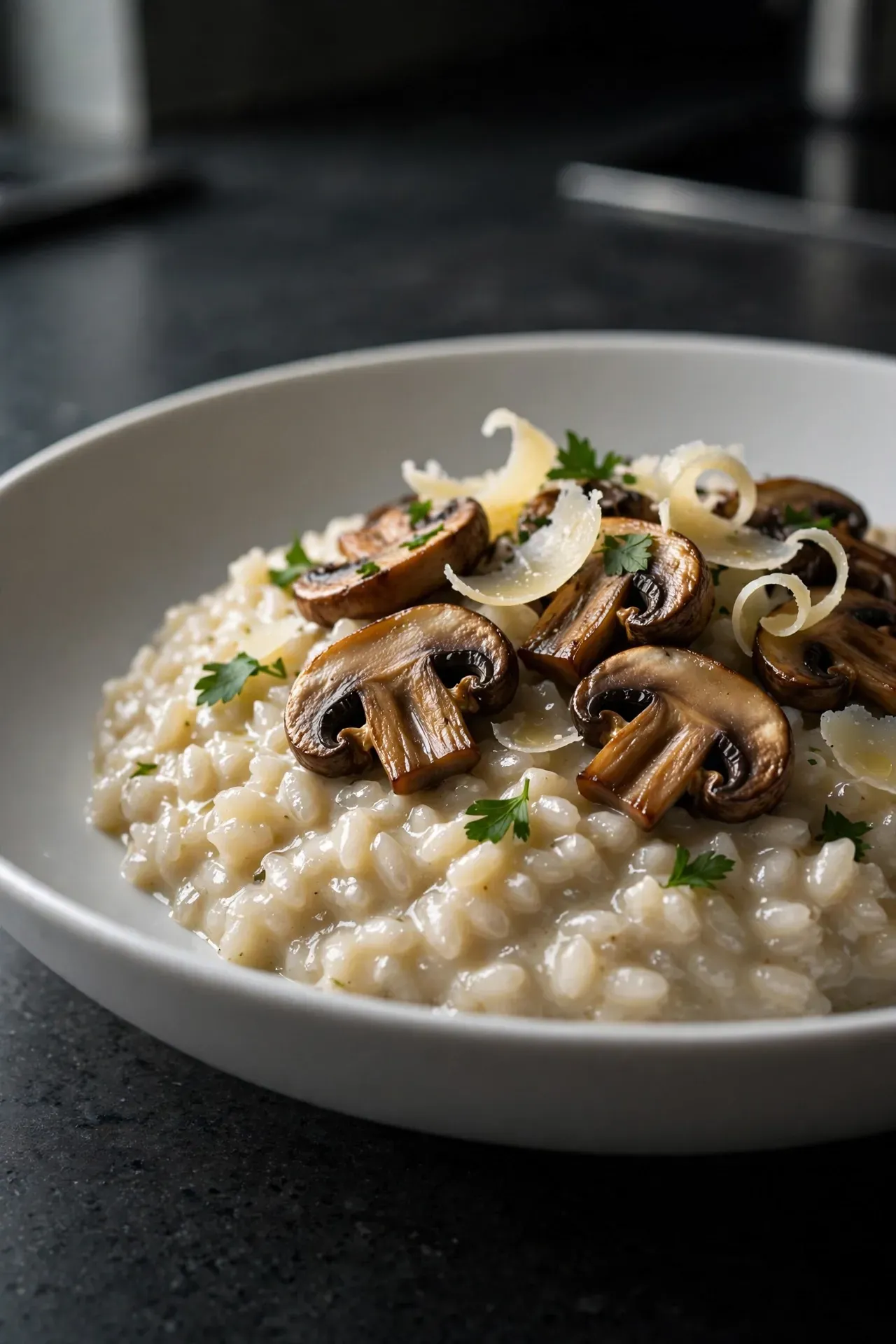 Garlic Mushroom Risotto