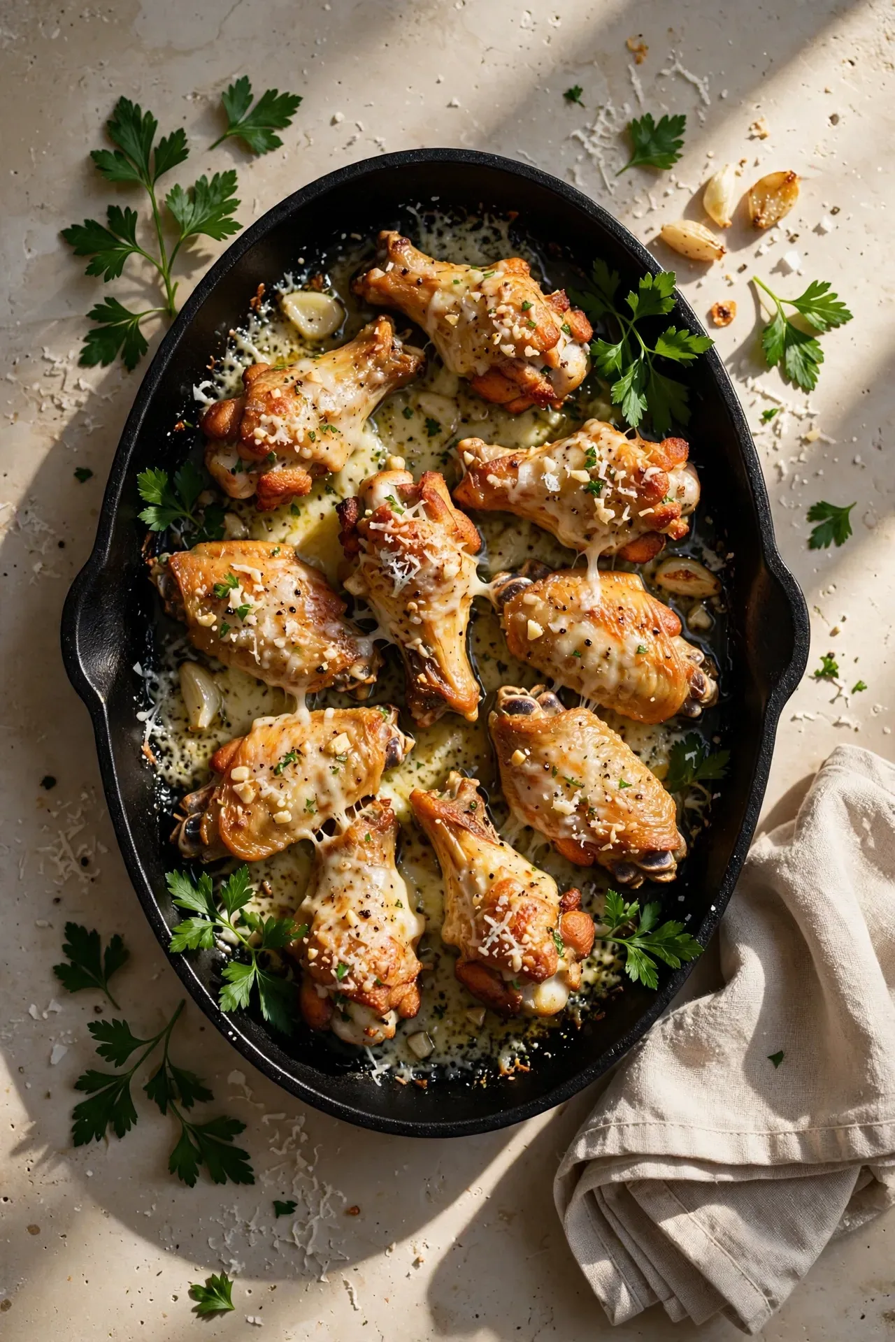 Garlic Parmesan Chicken Wings