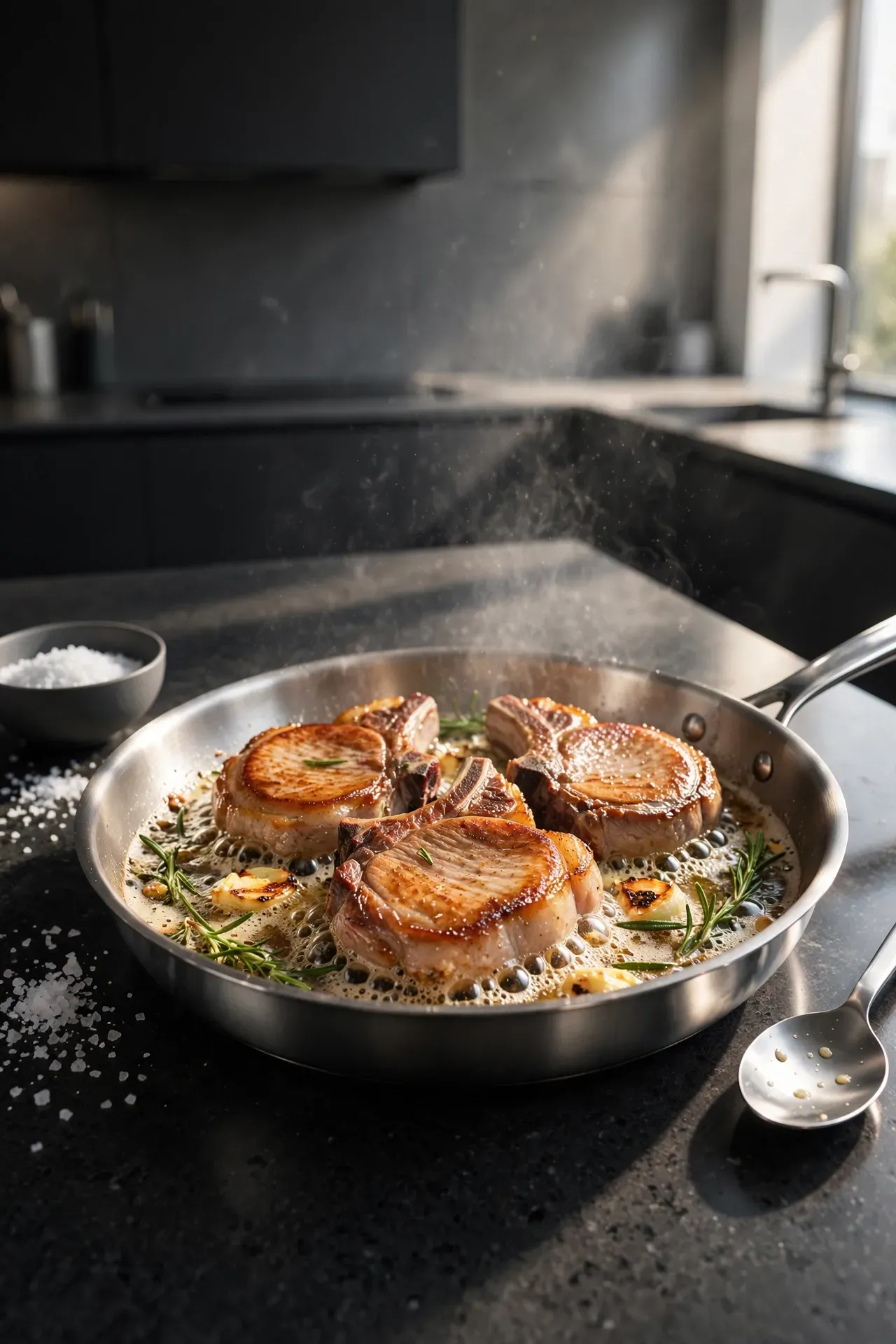 Garlic Rosemary Pork Chops