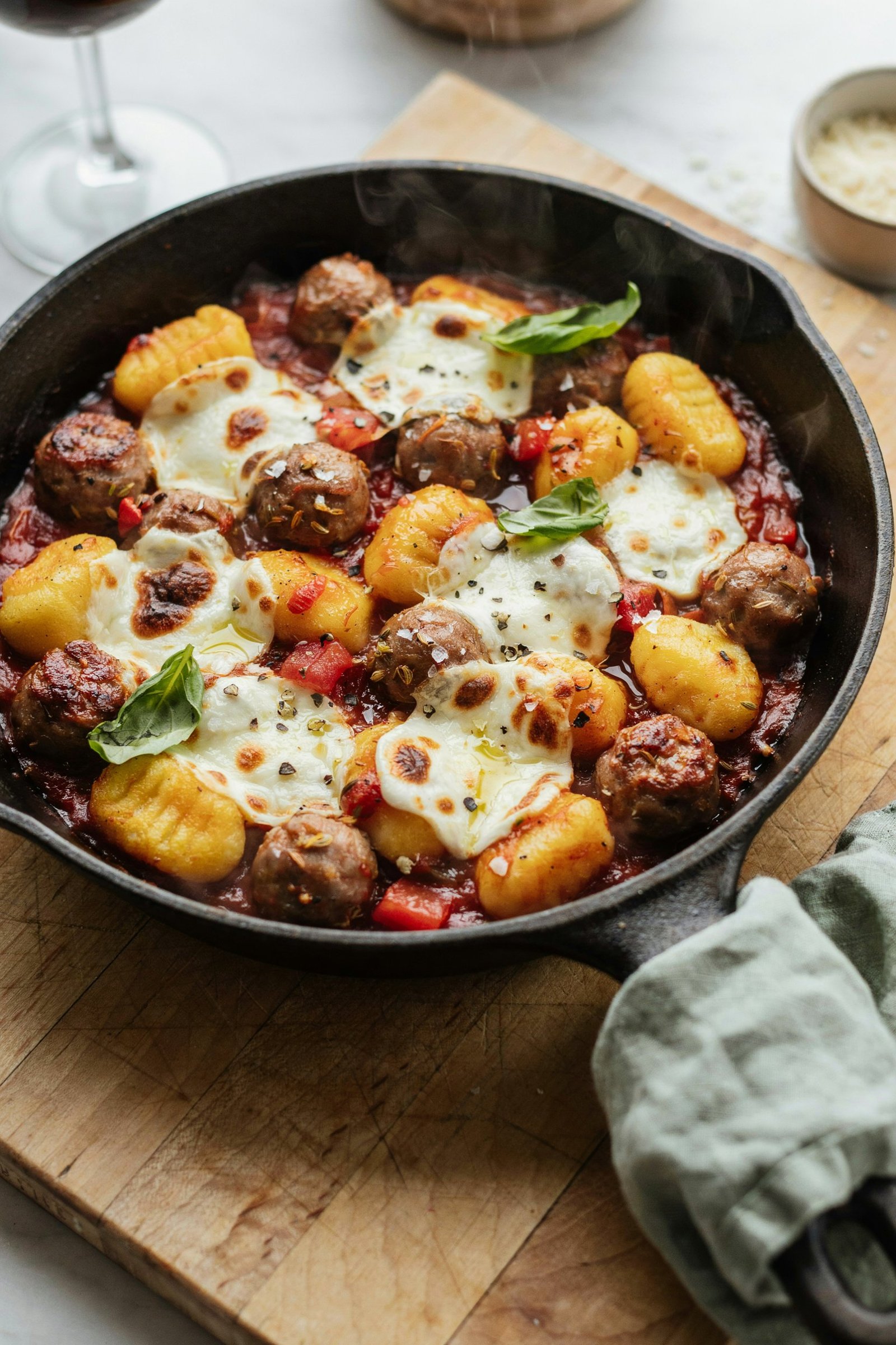 Sausage Pepper Skillet Gnocchi