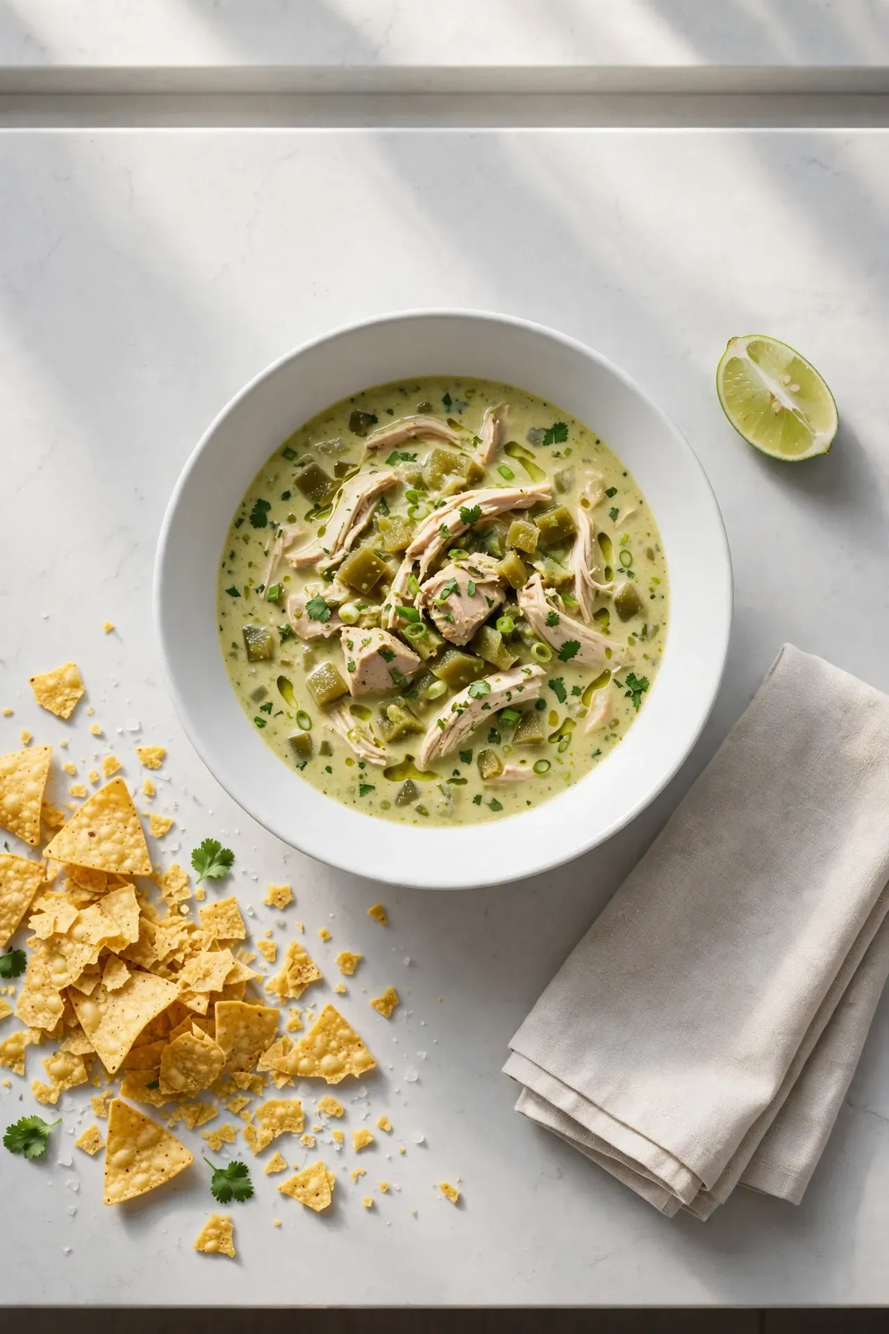 Green Chile Chicken Enchiladas