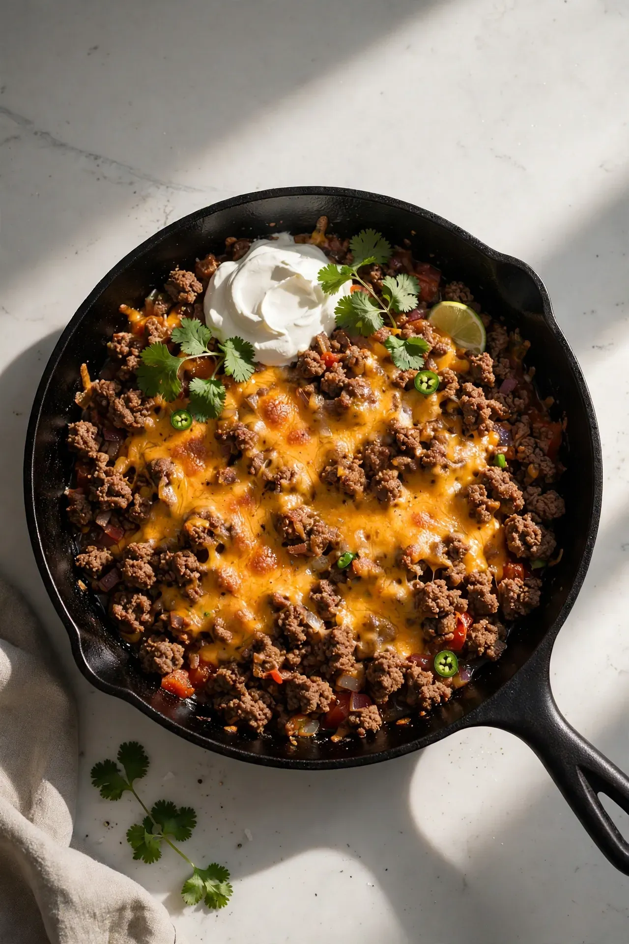Ground Beef Taco Skillet