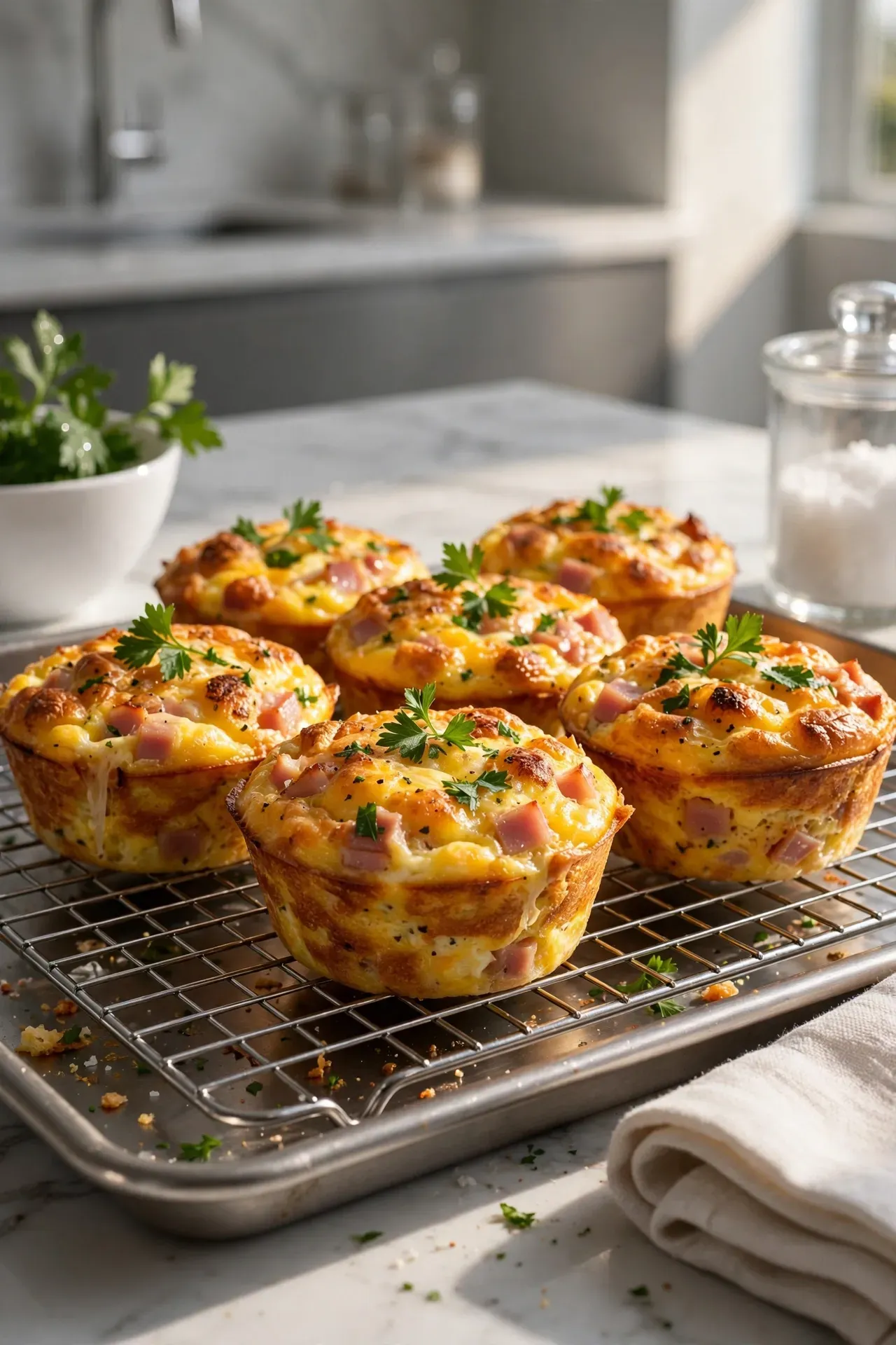 Ham Cheese Egg Muffins