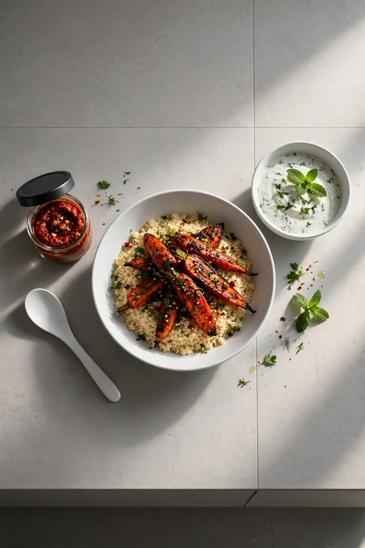 Harissa Roasted Carrot Bowl