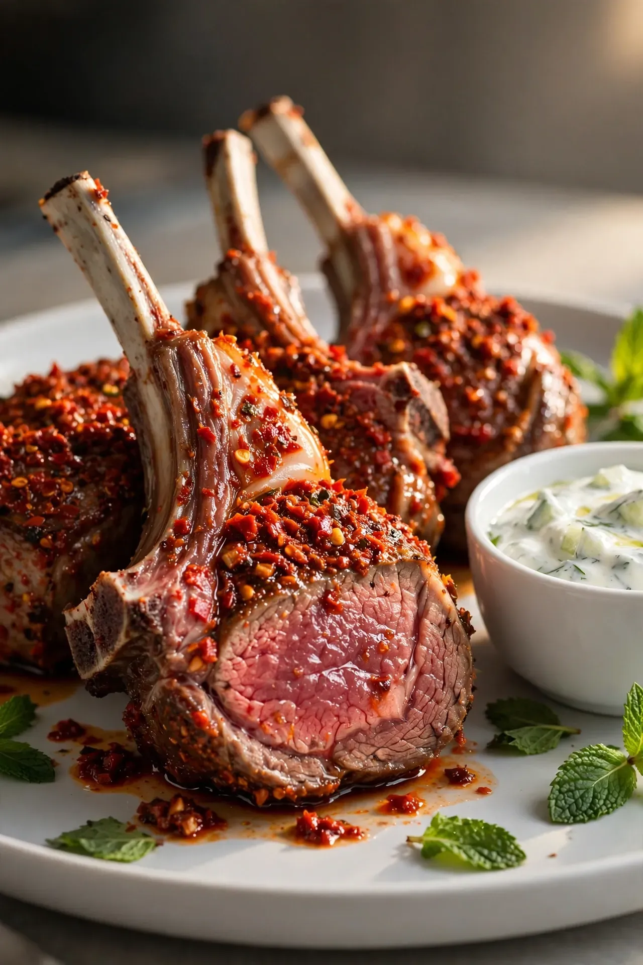 Harissa Roasted Lamb Chops
