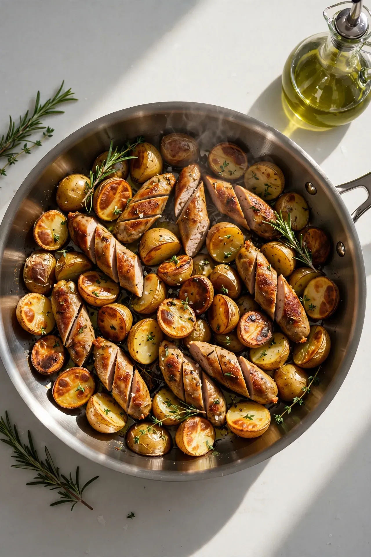 Herb Roasted Chicken Sausage and Potatoes