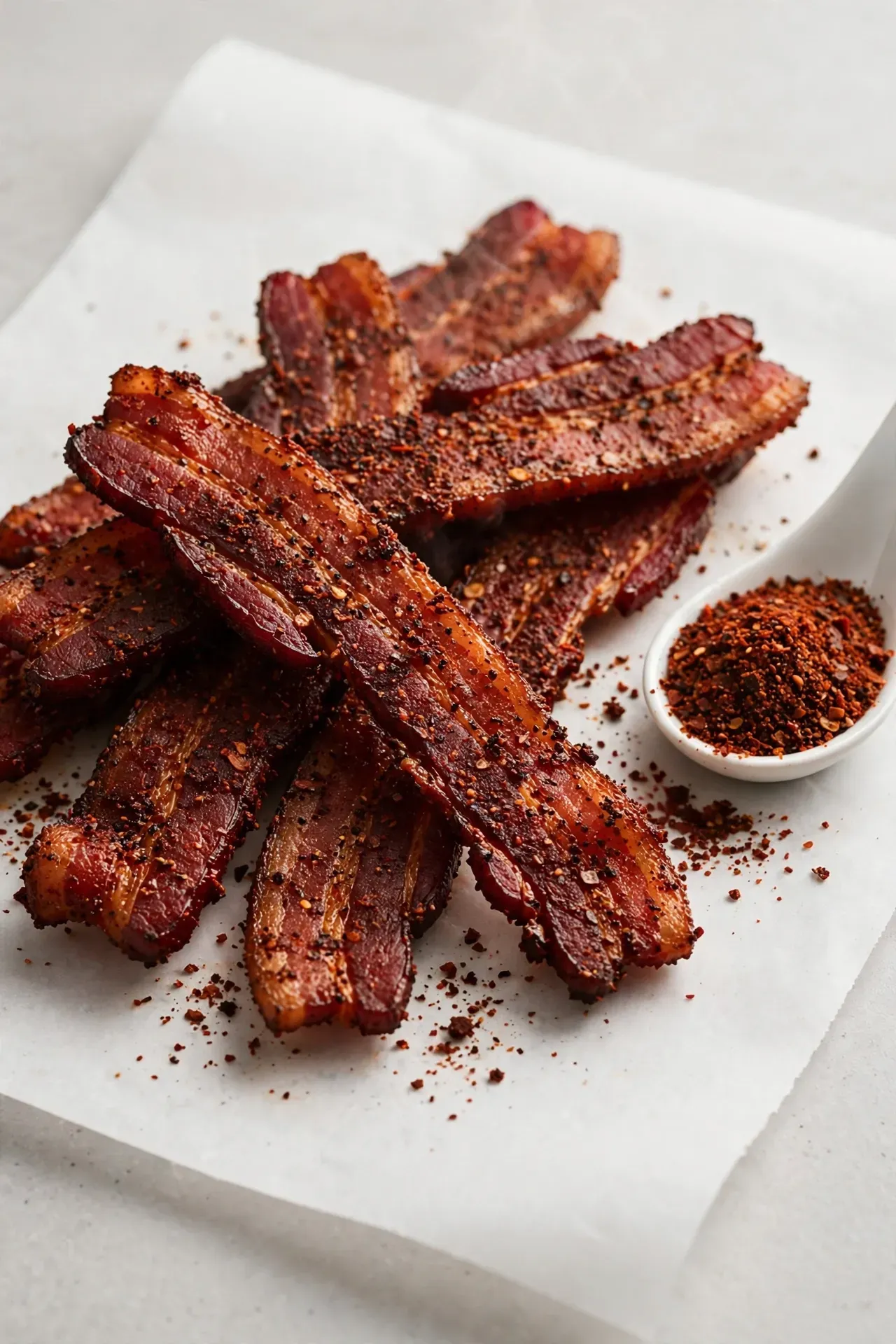 Smoky Hickory Rubbed Bacon