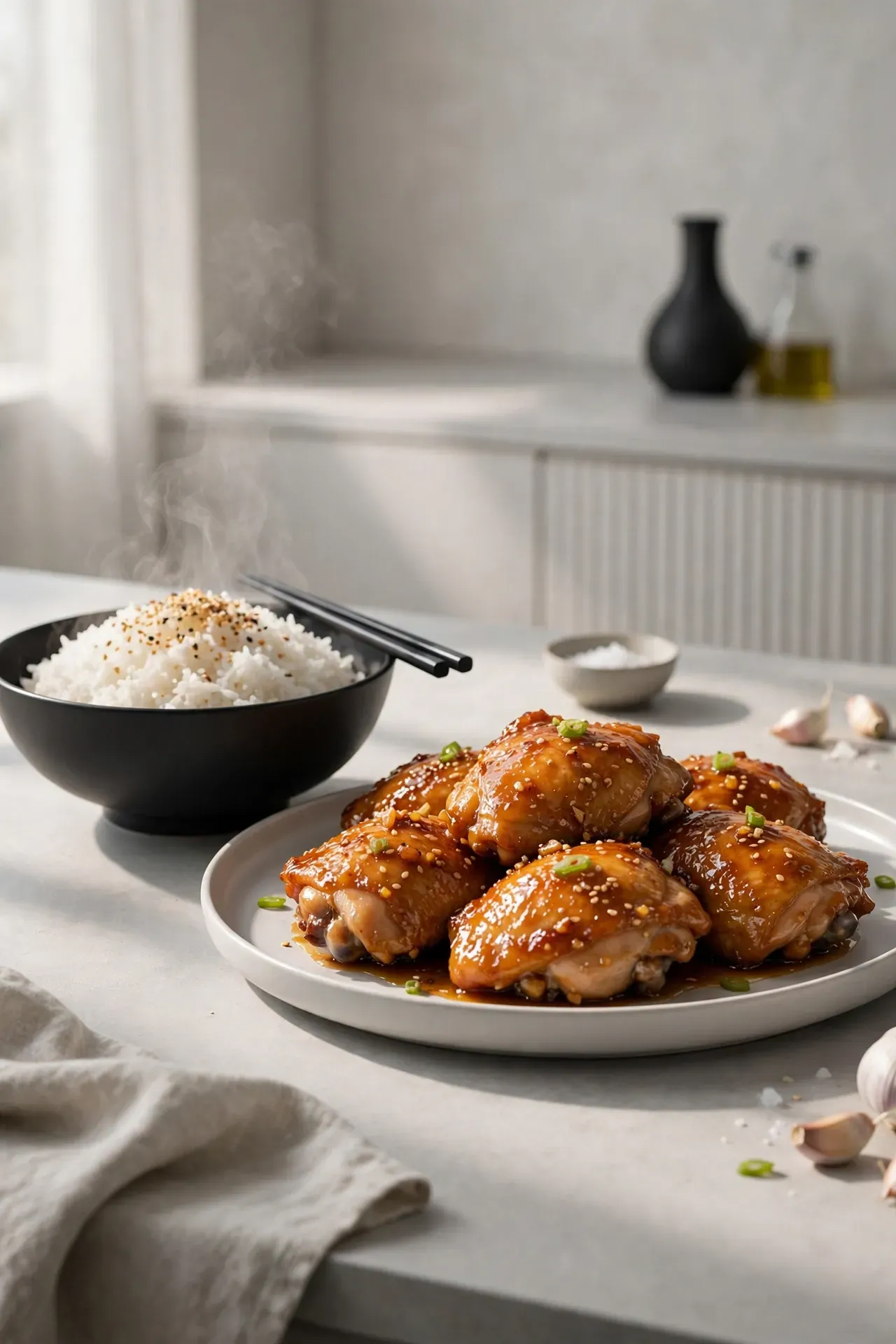 Honey Garlic Chicken Thighs