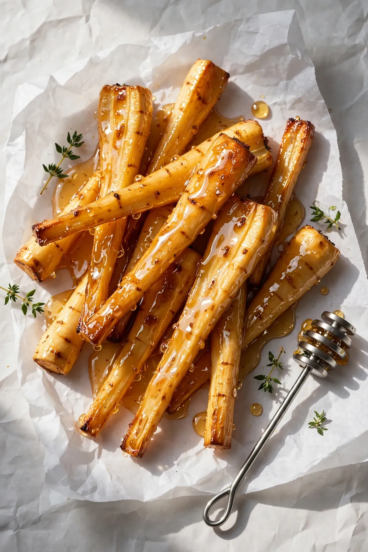 Honey Glazed Parsnips