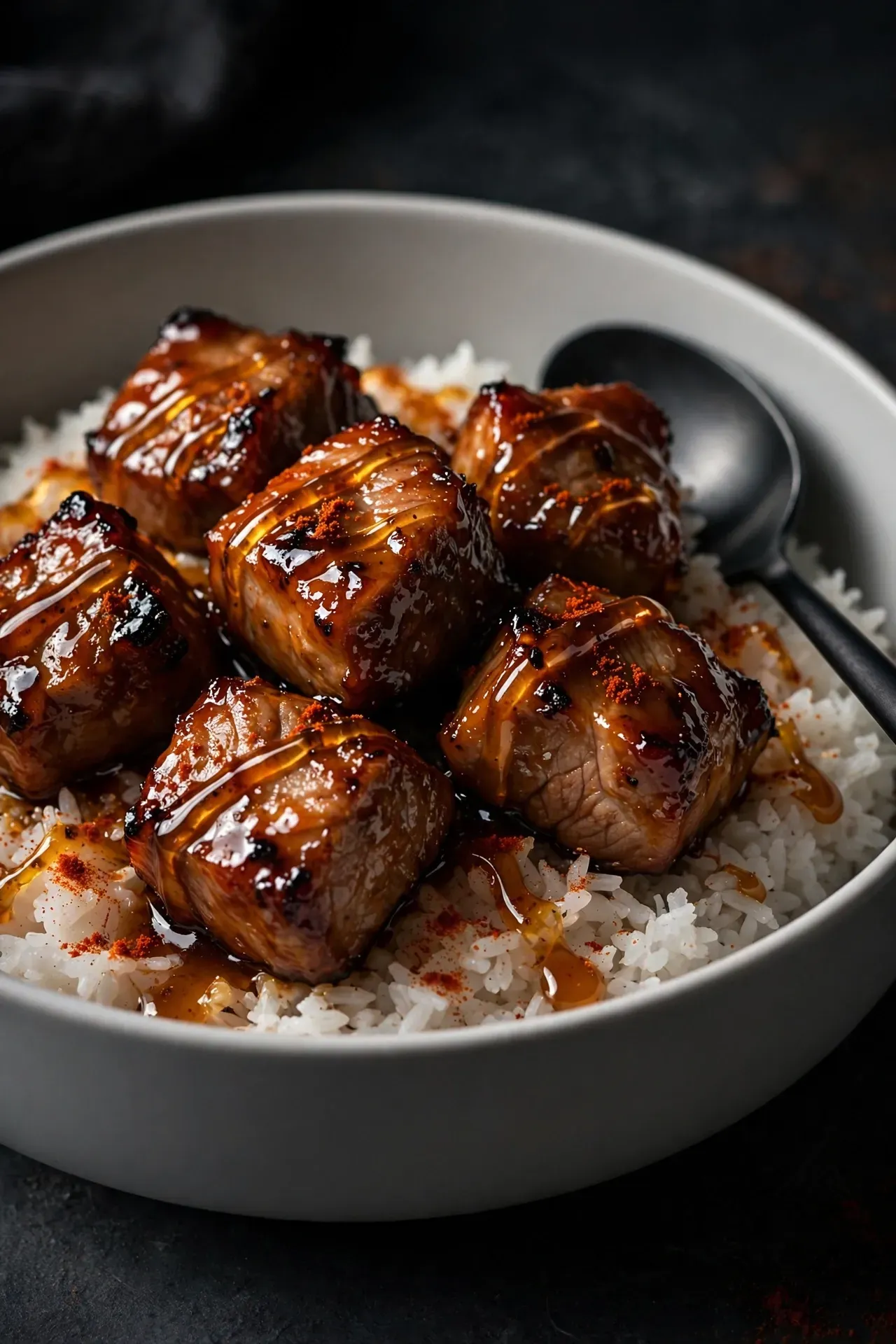 Honey Glazed Pork Bites