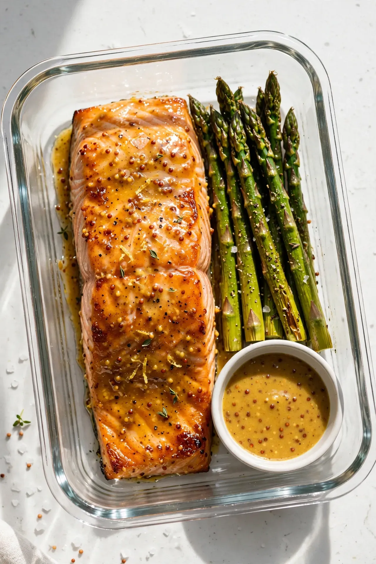 Honey Mustard Glazed Salmon