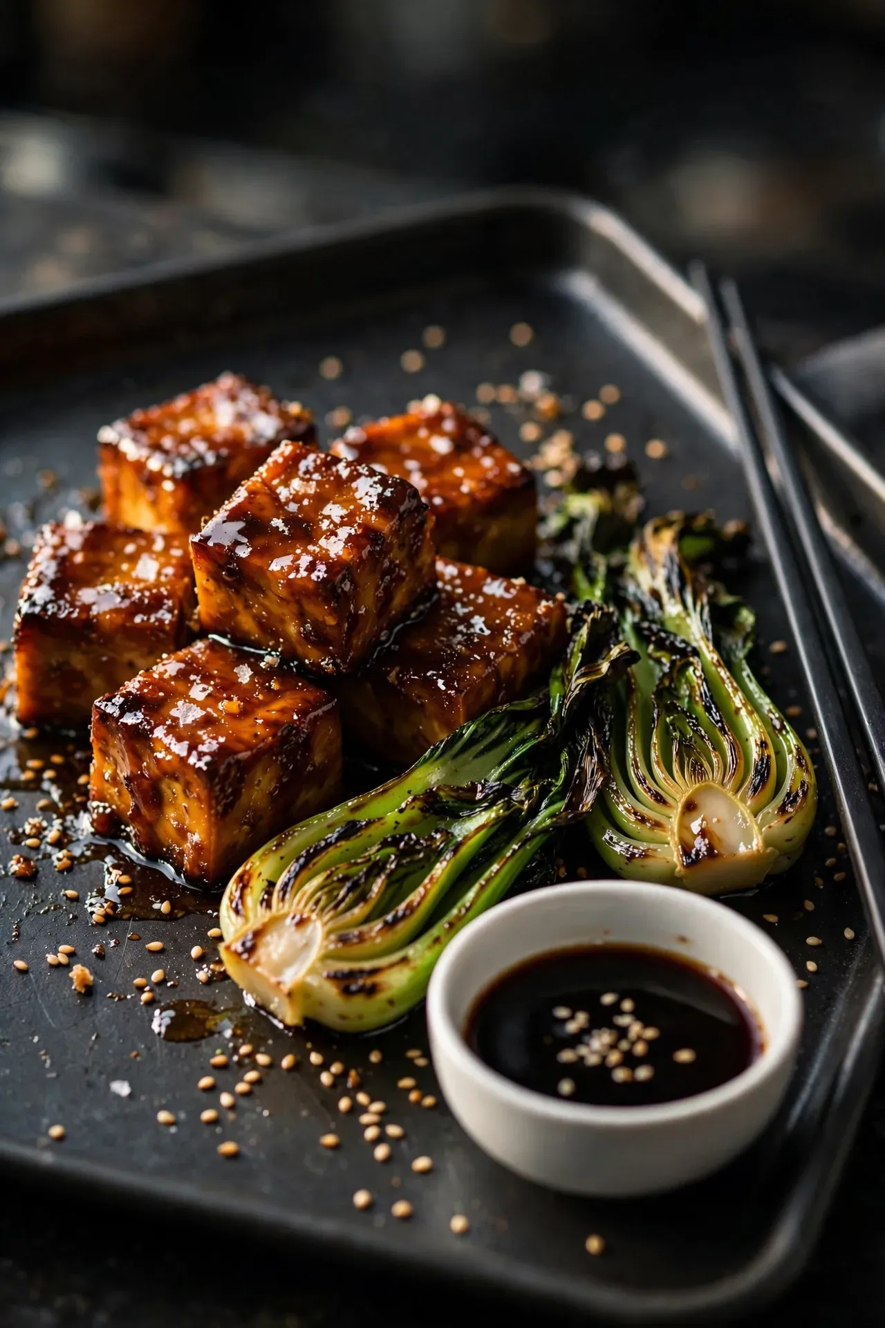 Honey Soy Tofu Bok Choy