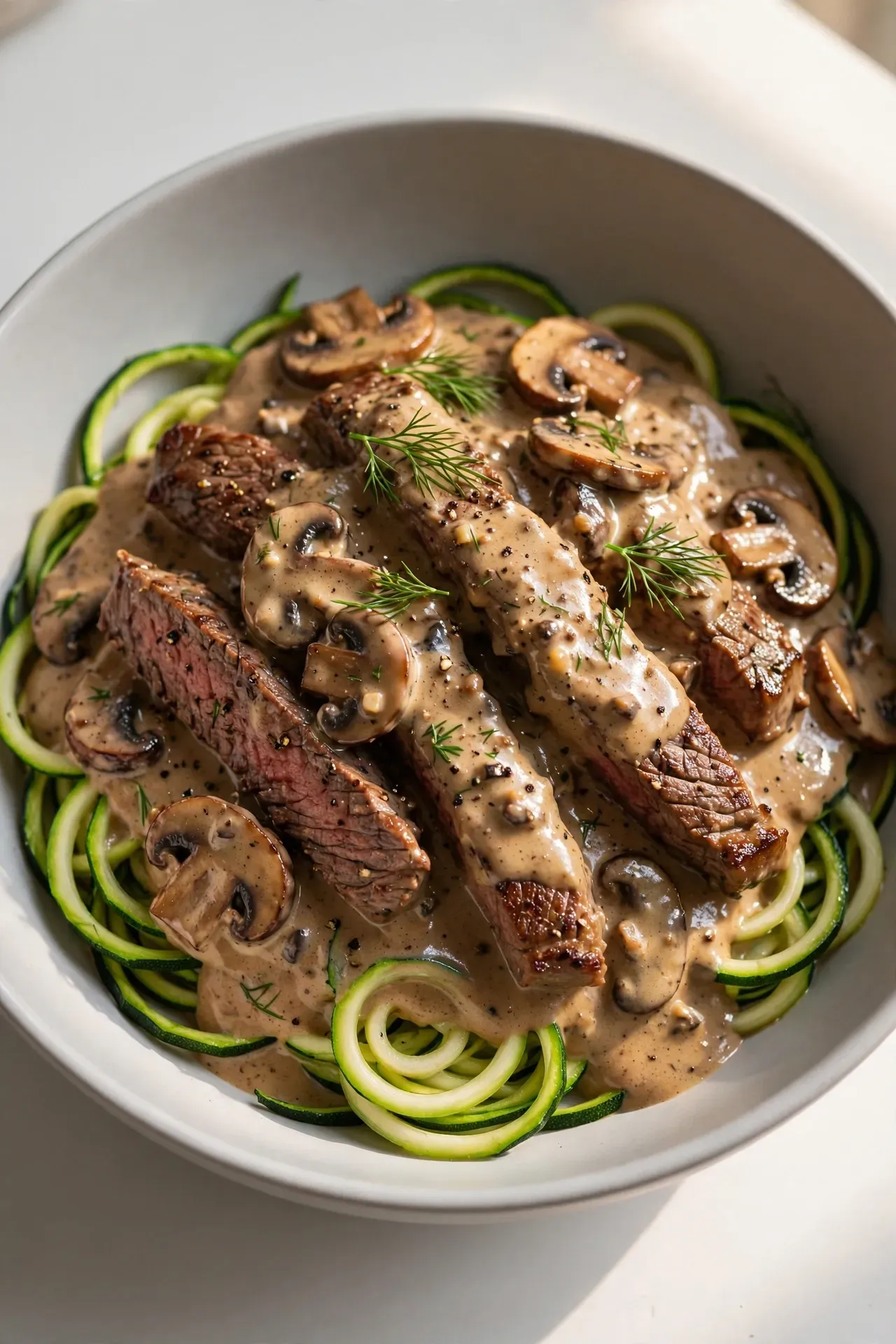 Keto Friendly Beef Stroganoff