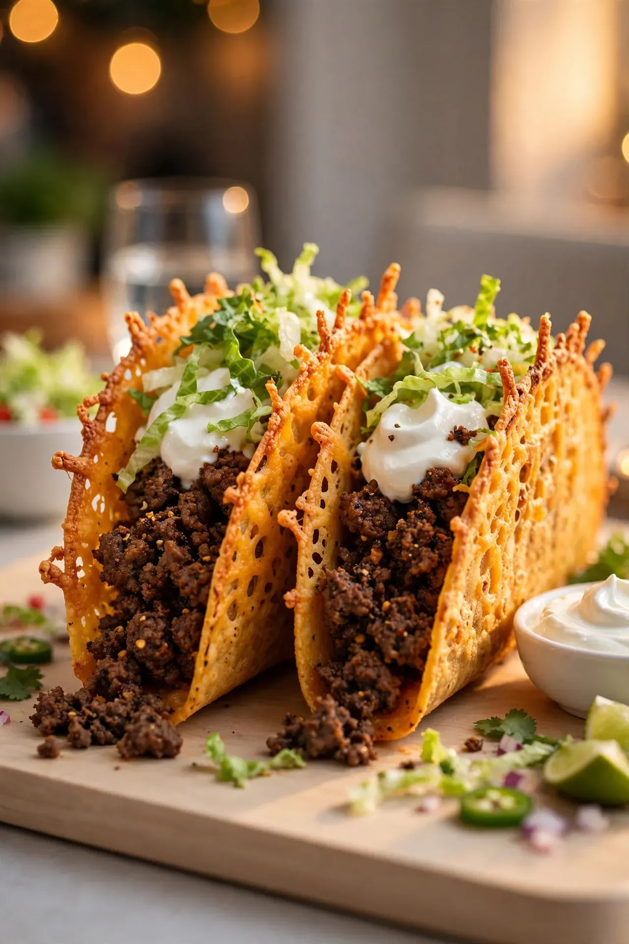 Keto Cheese Shell Tacos