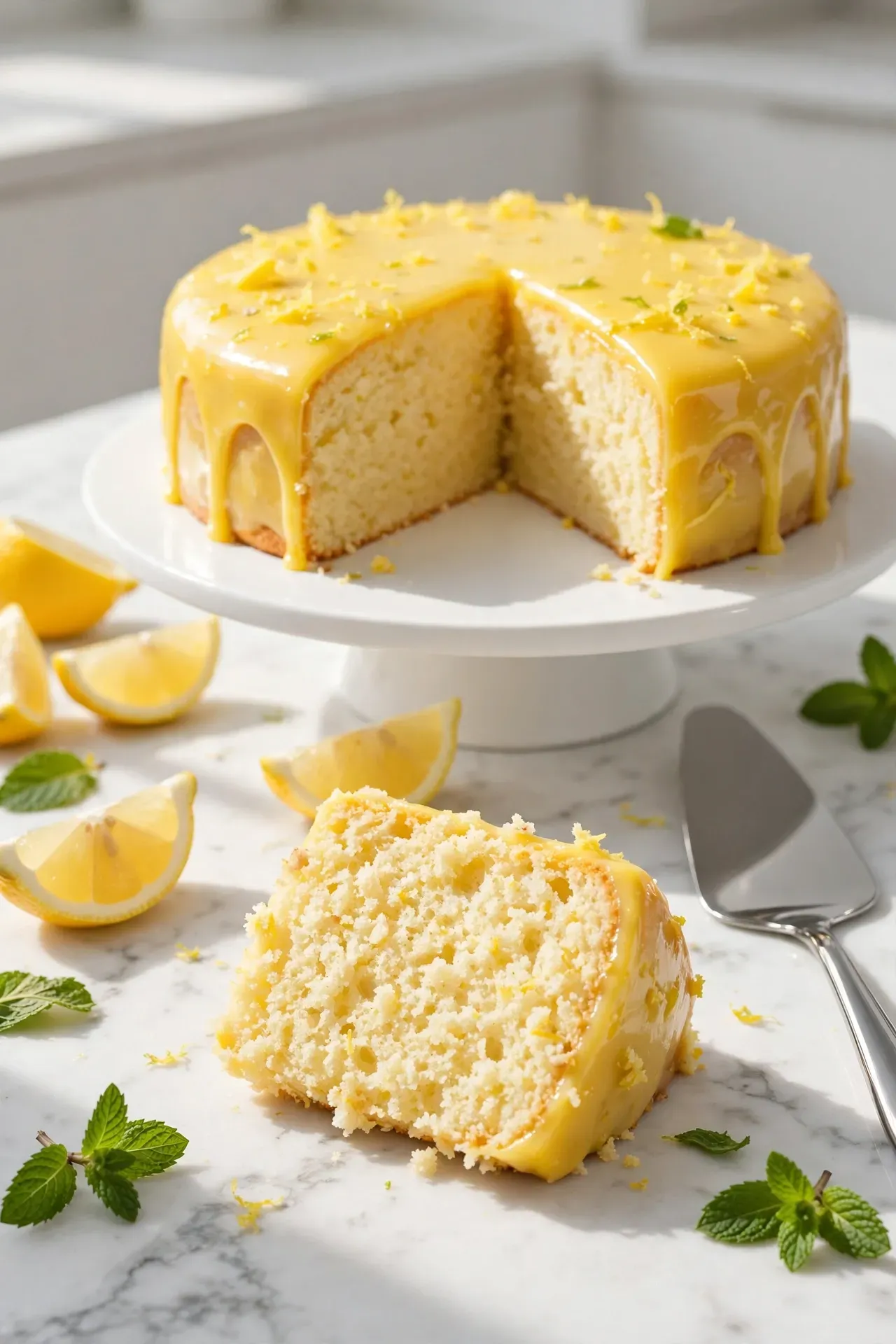 Coconut Flour Lemon Cake
