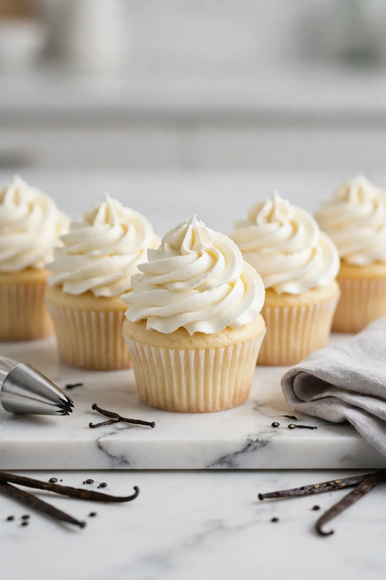 Almond Flour Vanilla Cupcakes