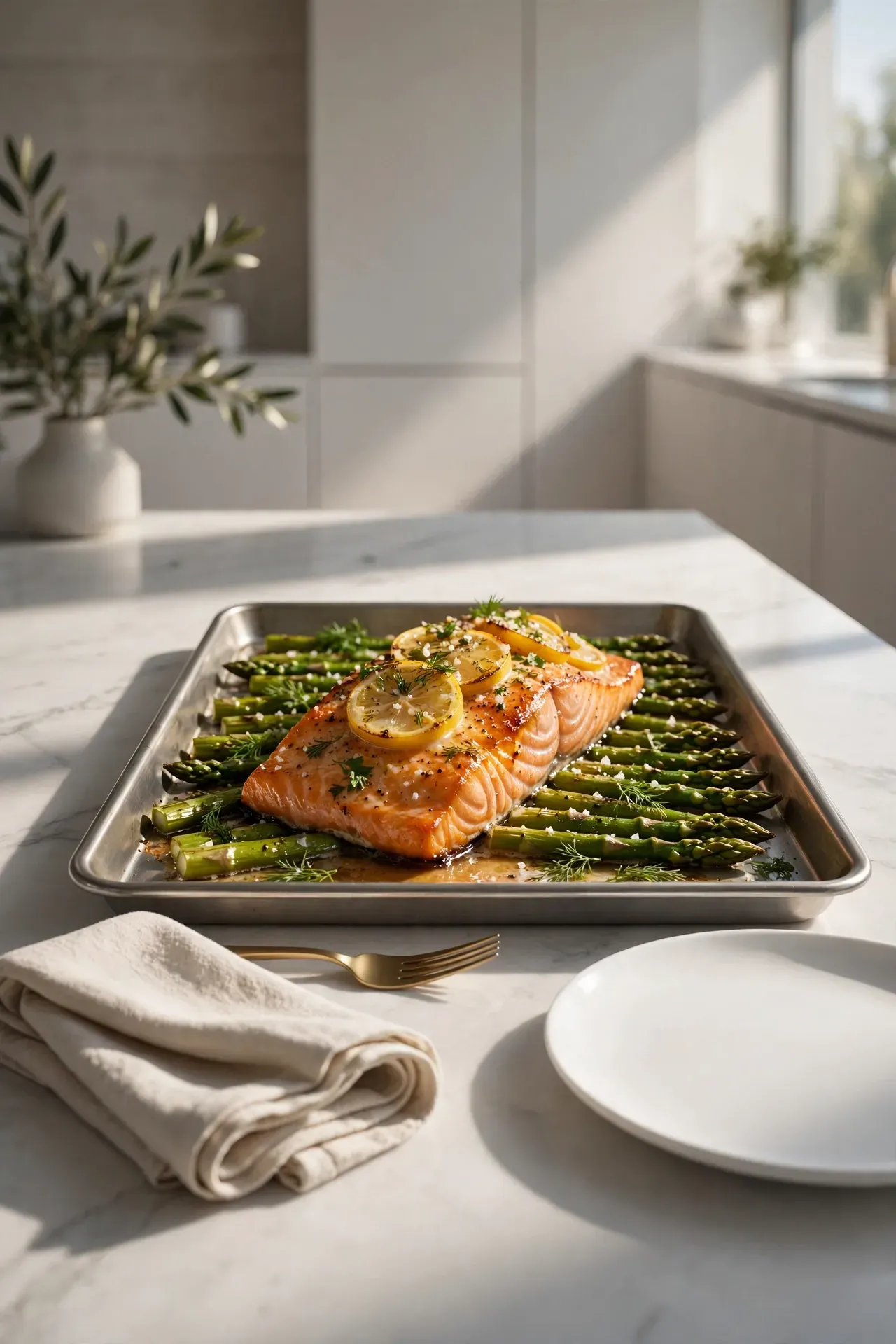 Sheet Pan Lemon Salmon
