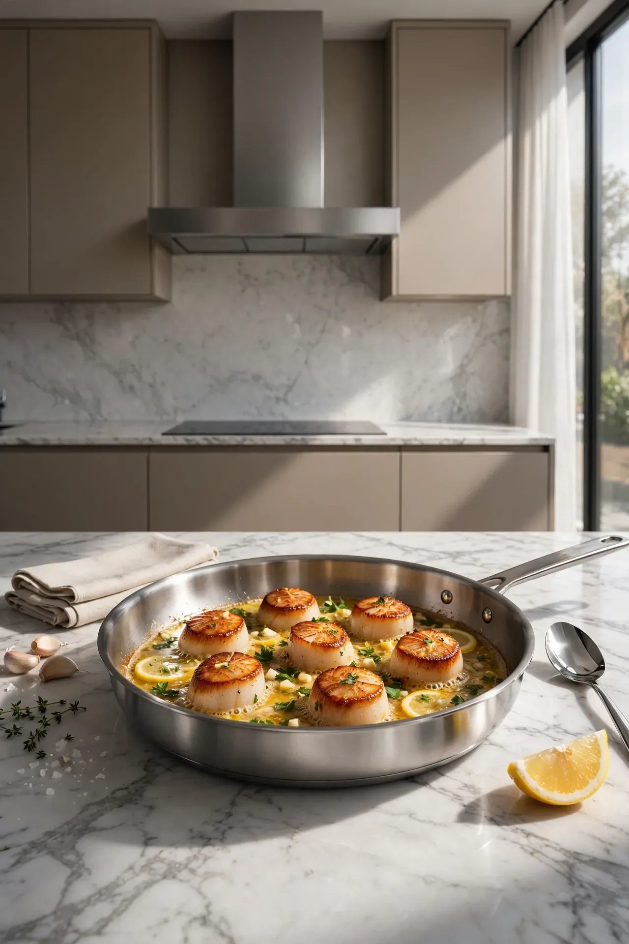 Lemon Garlic Butter Scallops