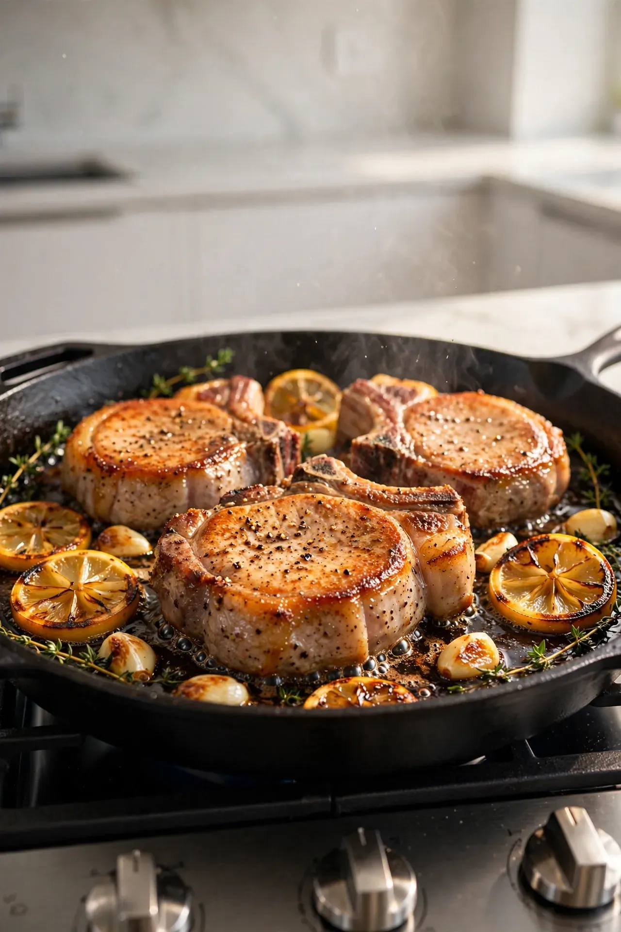 Lemon Herb Pork Chops