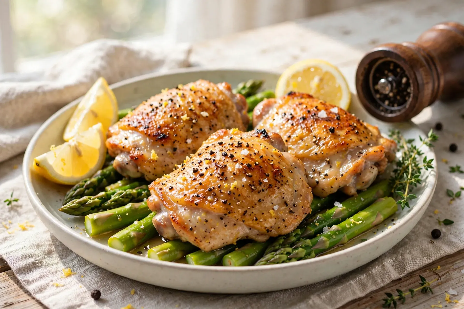 Lemon Pepper Chicken Thighs