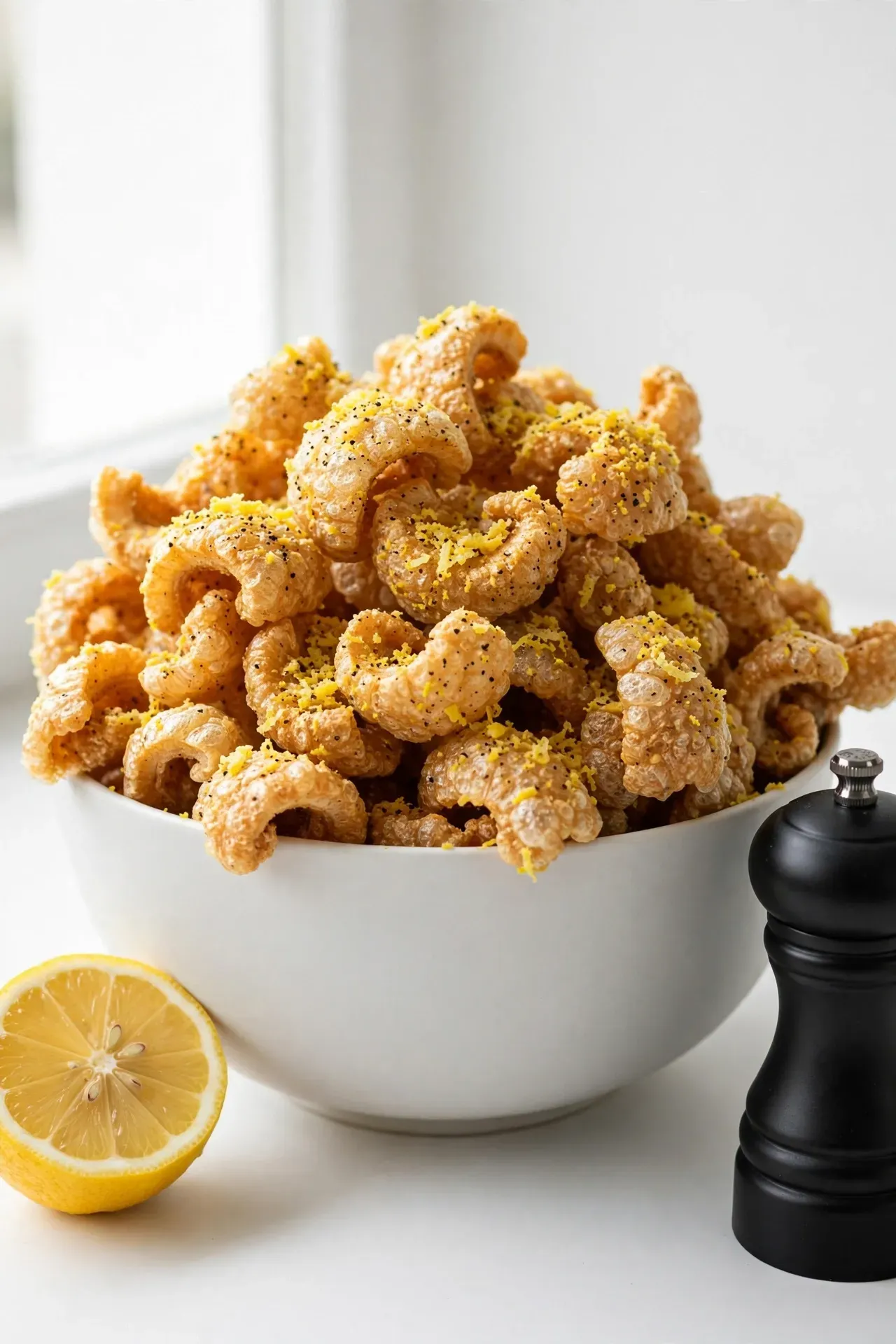 Lemon Pepper Pork Rinds