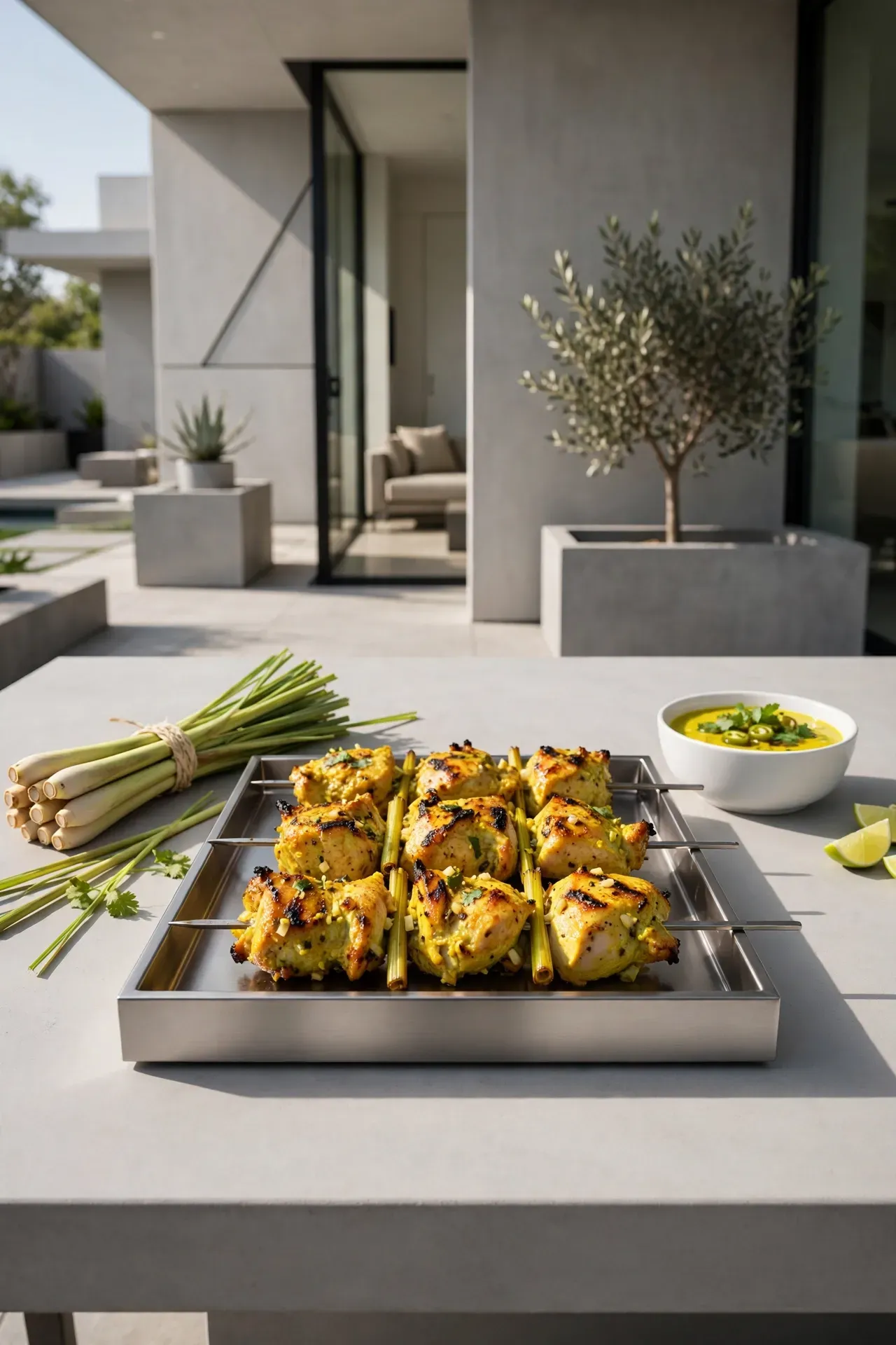 Lemongrass Chicken Skewers