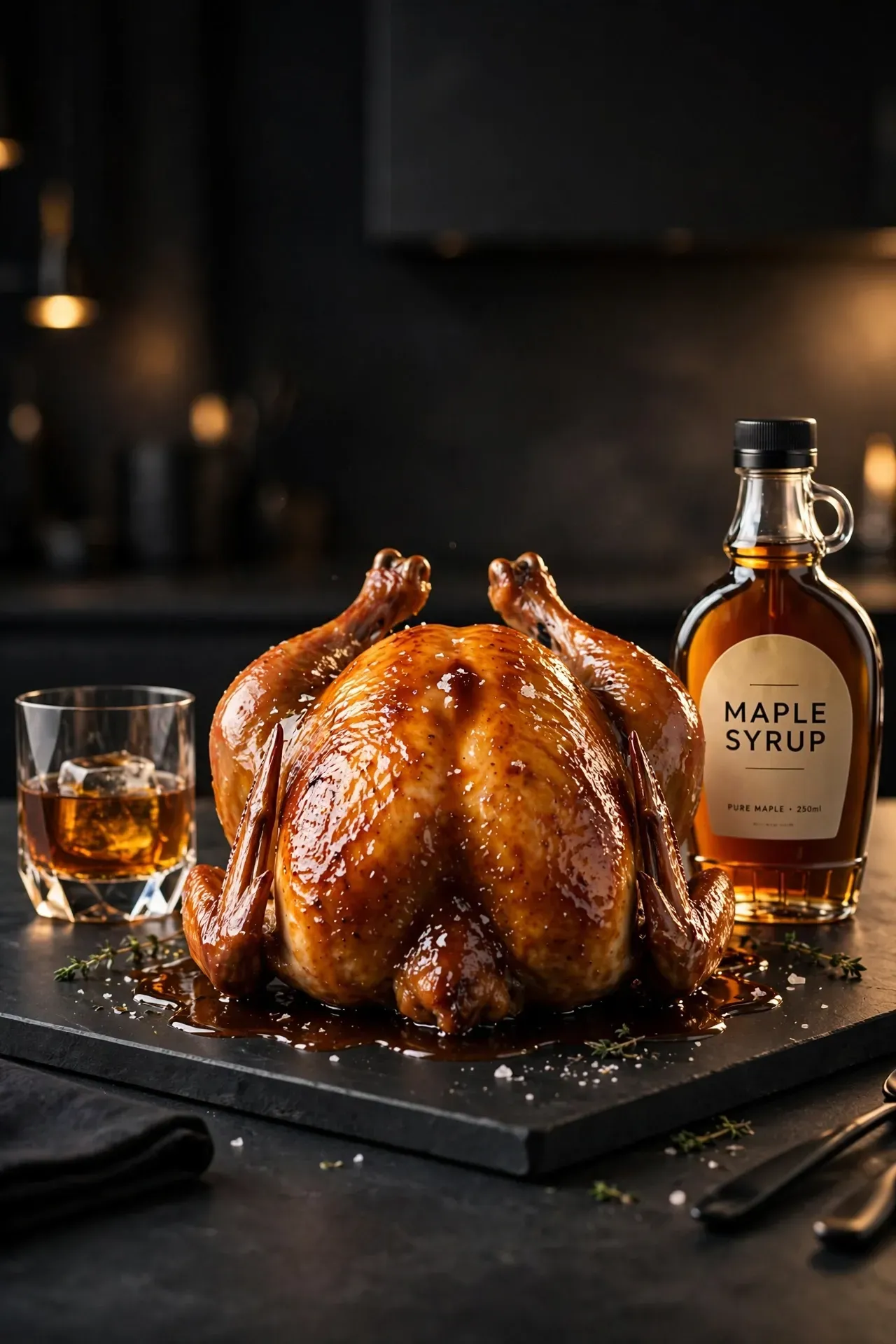 Maple Bourbon Glazed Chicken