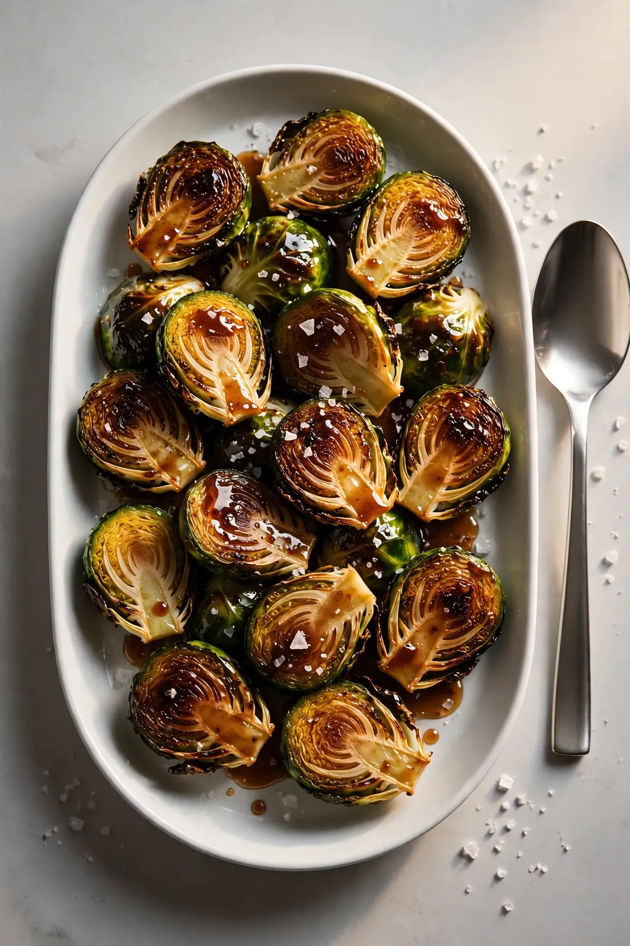 Maple Glazed Brussels Sprouts