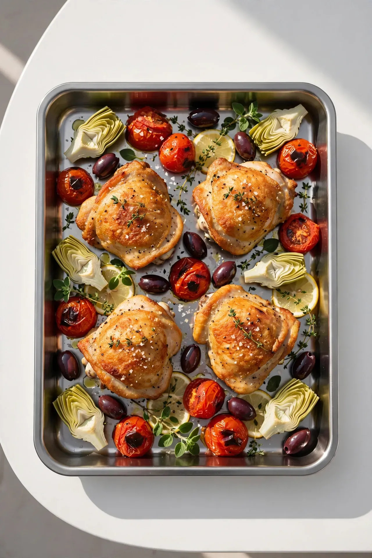 Mediterranean Chicken and Artichokes