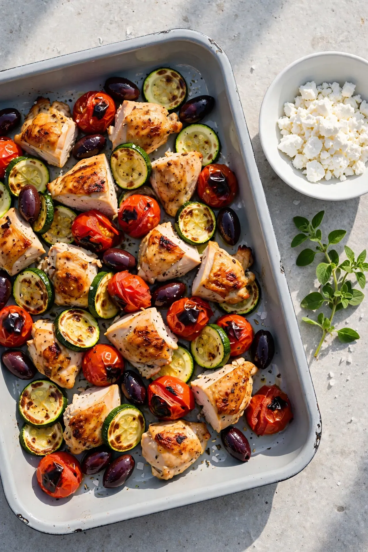 Mediterranean Chicken with Zucchini