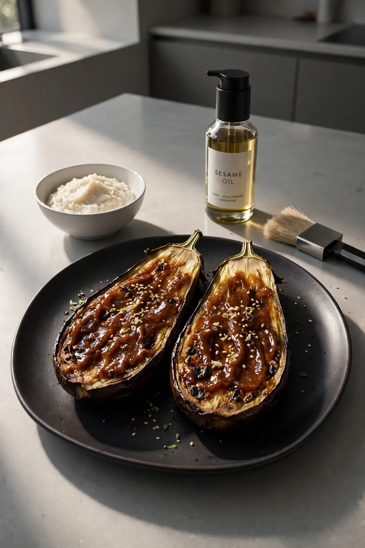 Miso Glazed Eggplant