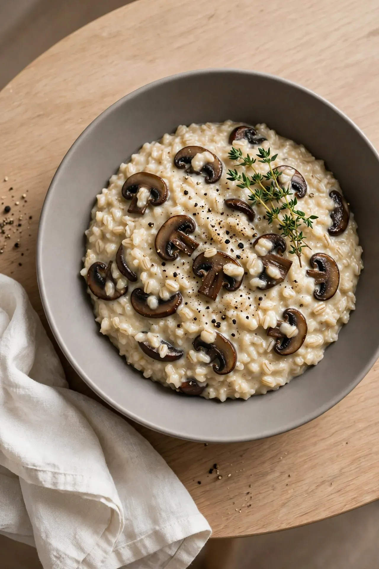 Mushroom Barley Risotto